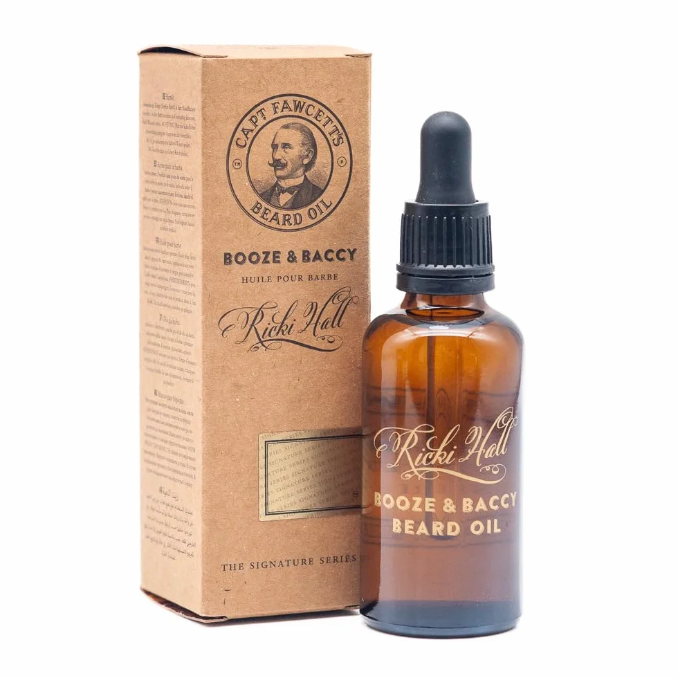 Captain Fawcett Ricki Hall's Booze & Baccy Beard Oil 10ml