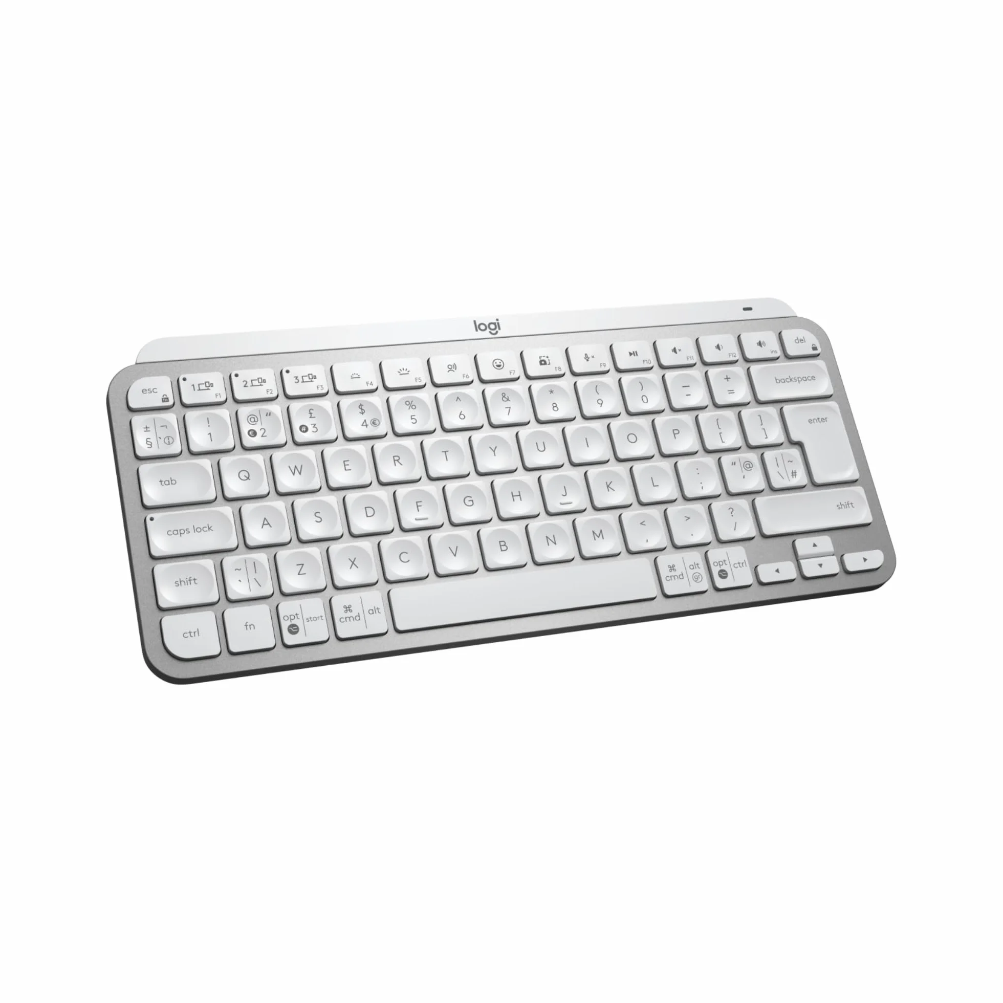 Logitech MX Keys Mini for Business tastiera wireless illuminata QWERTY Grigio chiaro