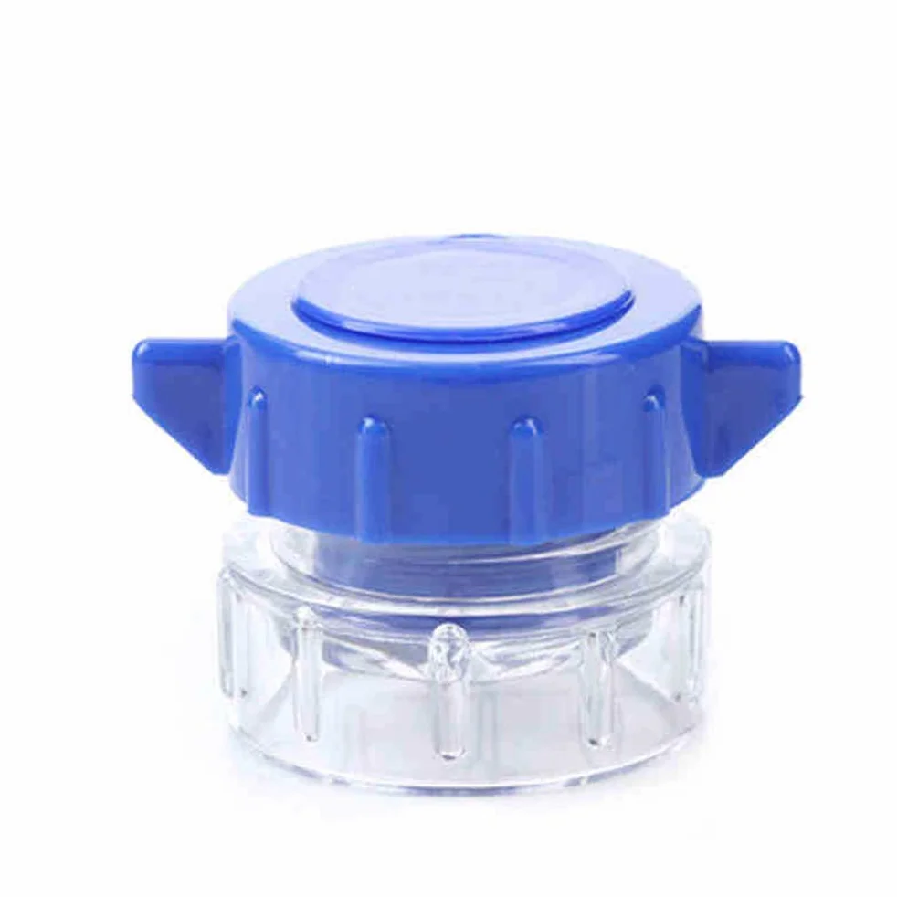 Tritapillole con contenitore in plastica multifunzione portatile blu