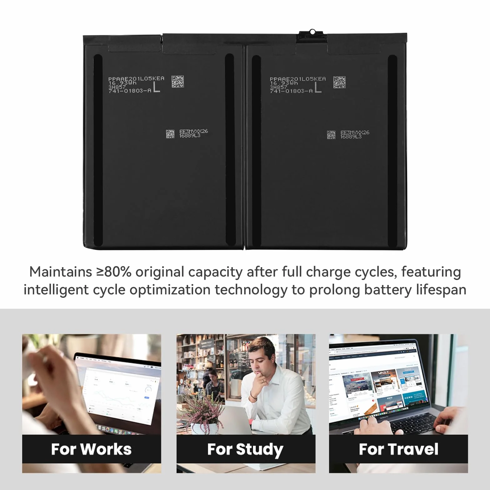 K KYUER A1484 Tablet Batteria per iPad 5 6 7 8 9 5th 6th 7th 8th 9th Gen A1822 A1823 A1893 A1954 A2197 A2198 A2199 A2200 A2428 A2429 A2430 A2602 A2603 A2604 A2605 Air 1 1st Gen 2013 A1474 A1475 A1476