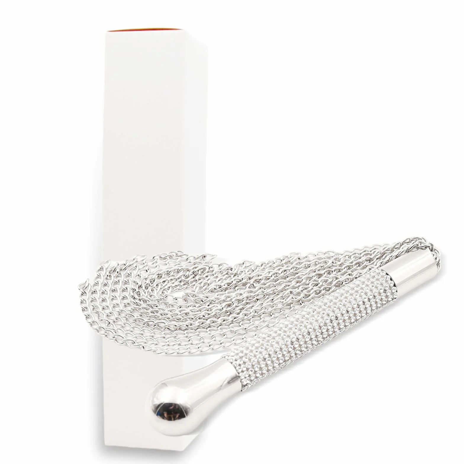 Frusta Erotica a Catena in Metallo, Whip Bondage per Coppie Giochi di Ruolo SM Sex Toys