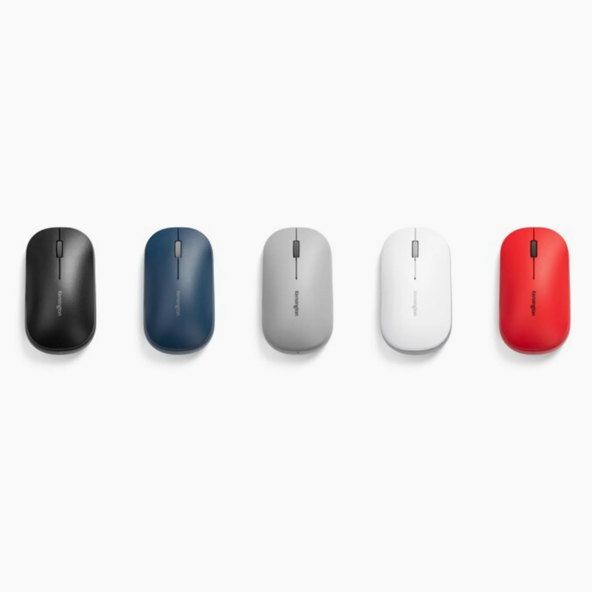 Kensington Mouse wireless doppio SureTrack - Design ambidestro e sottile, Per laptop, scrivanie o home office, Compatibile con Chrome, Mac, Windows & Android, Rosso (K75352WW)