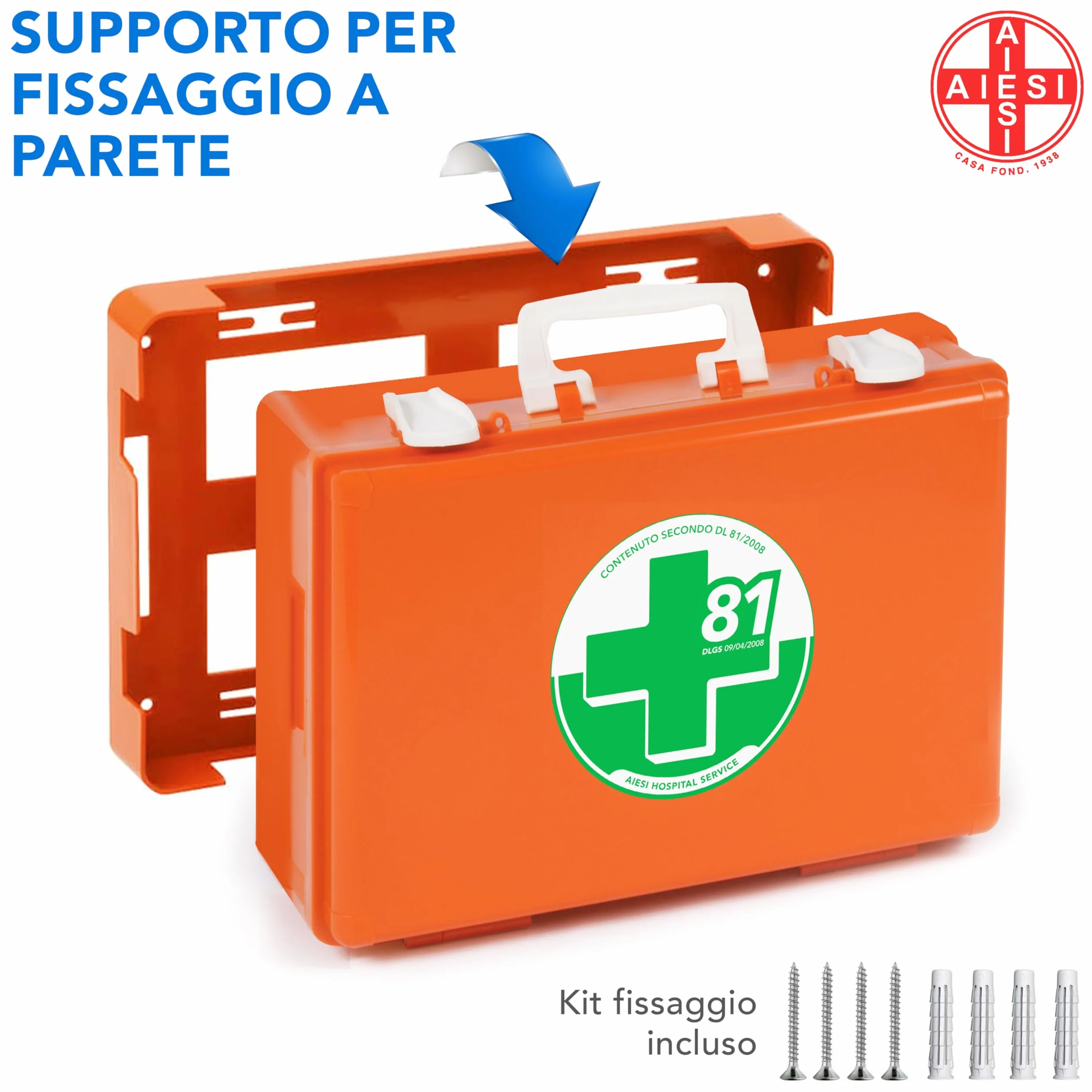 AIESI Cassetta medica pronto soccorso DM388 DL81 con ALLEGATO 2 aziende