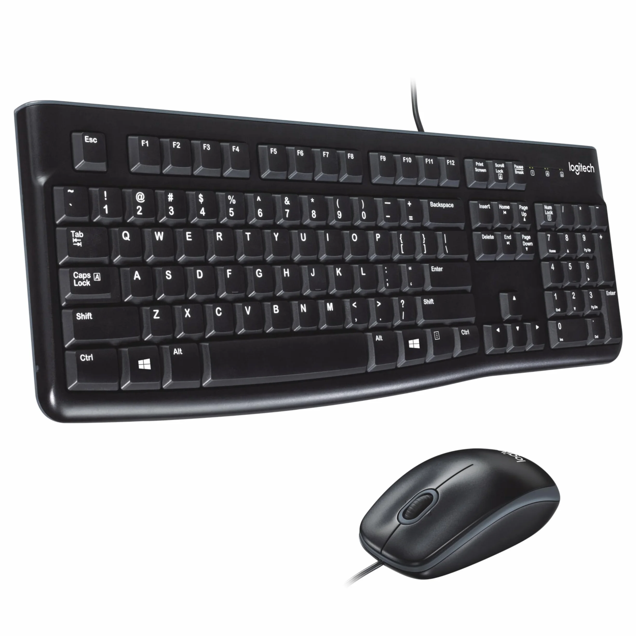 Logitech MK120 con cavo tastiera e mouse for Windows - CH ‎QWERTZ