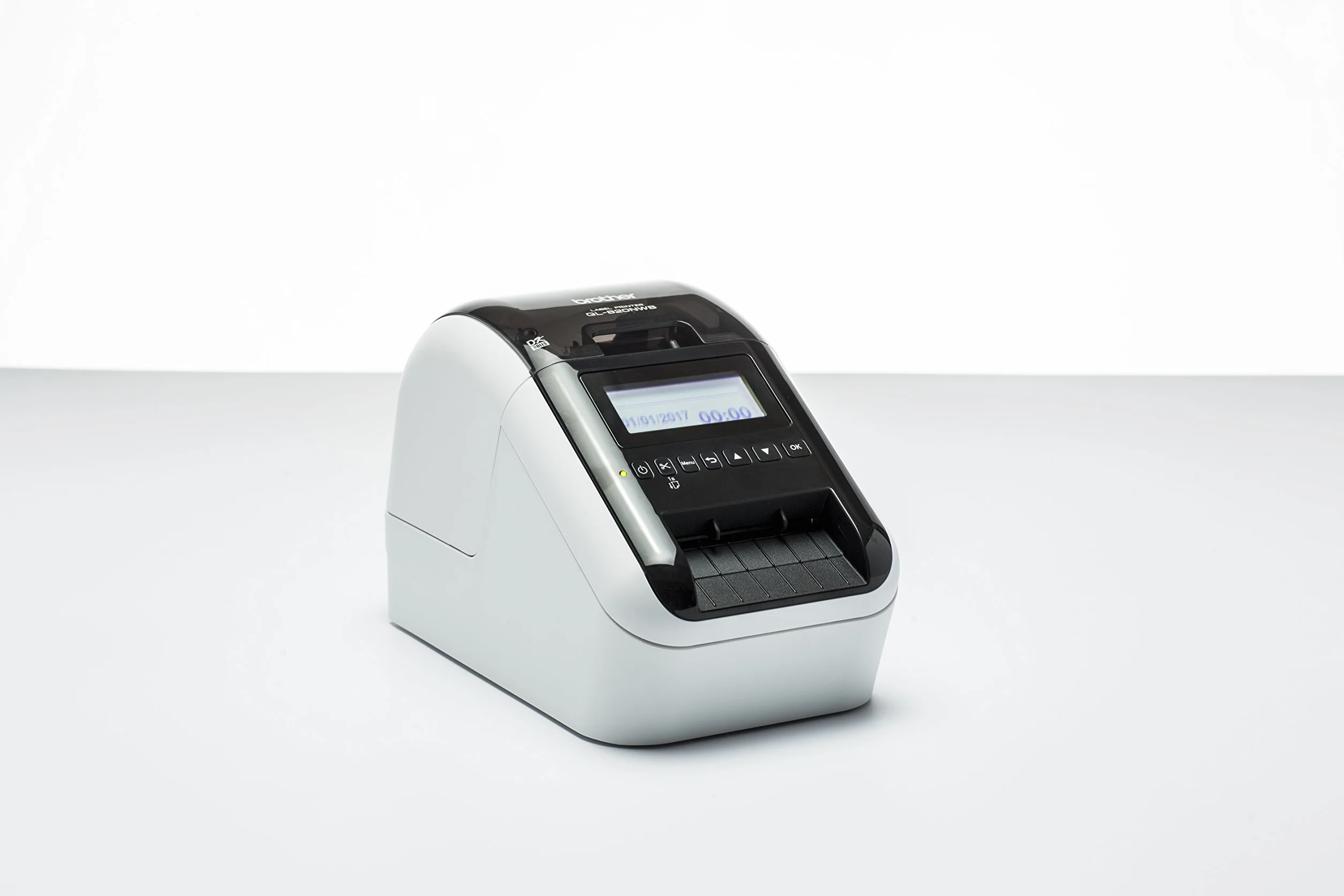 Brother QL-820NWB Stampante di Etichette, Wi-Fi, Bluetooth 2.1, USB 2.0, Schermo LCD, Cutter Automatico, Stampa a Nero e Rosso [Provenienza Regno Unito]