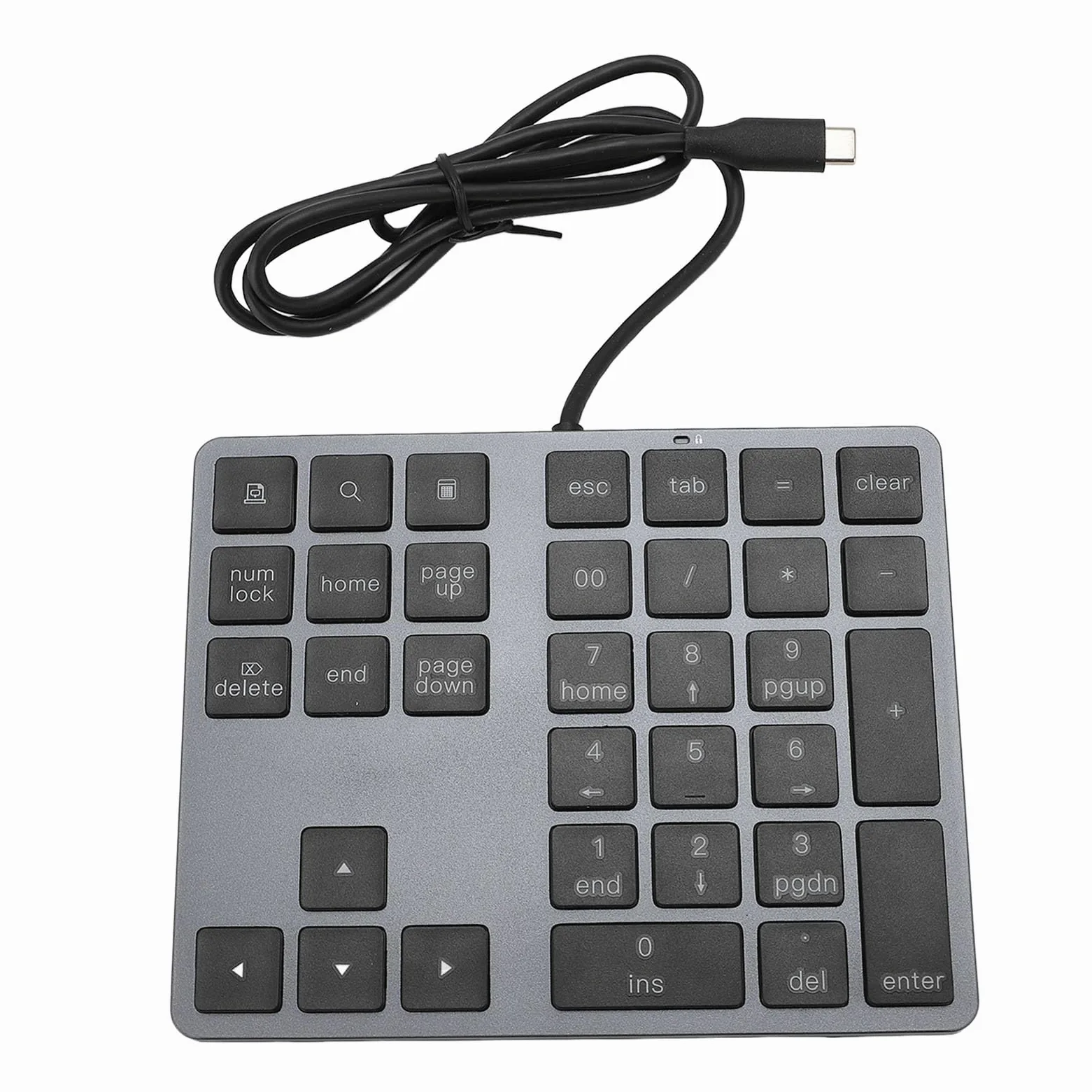 Tastierino Numerico Cablato Tastiera Esterna Sottile per Laptop e PC Desktop 34 Tasti Hub di Input Dati Efficiente USB C