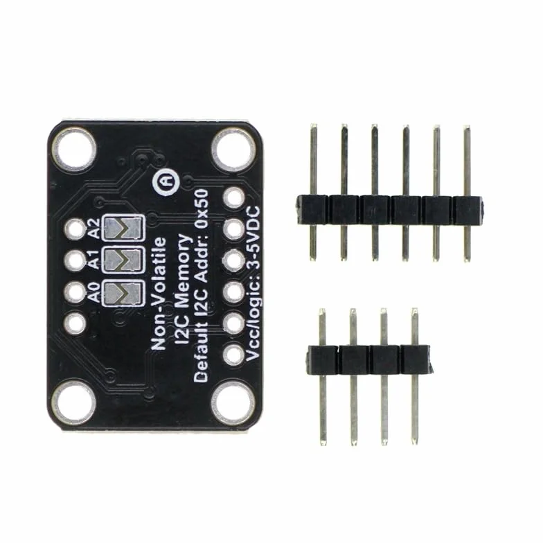 Modulo di Memoria 12C EEPROM, Modulo di alimentazione interfaccia IIC, DC 2,5 V-5,5 V 32 Kbit (4 KB) per Archiviazione Dati, Tensione di Alimentazione Compresa tra 2,5 V e 5,5 V