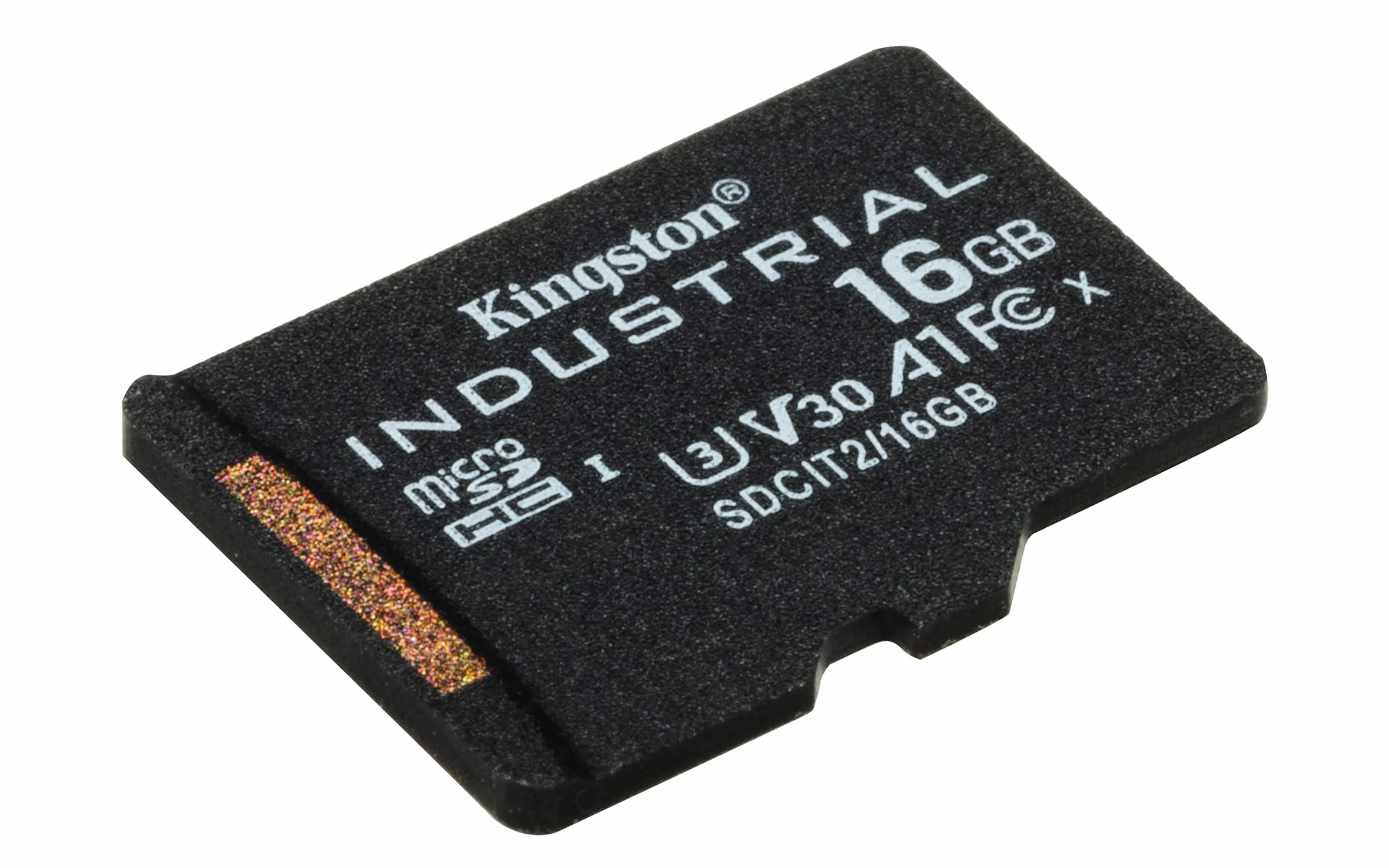 Kingston Industrial microSD -16GB microSDHC Industrial C10 A1 pSLC - Scheda singola senza adattatorer - SDCIT2/16GBSP