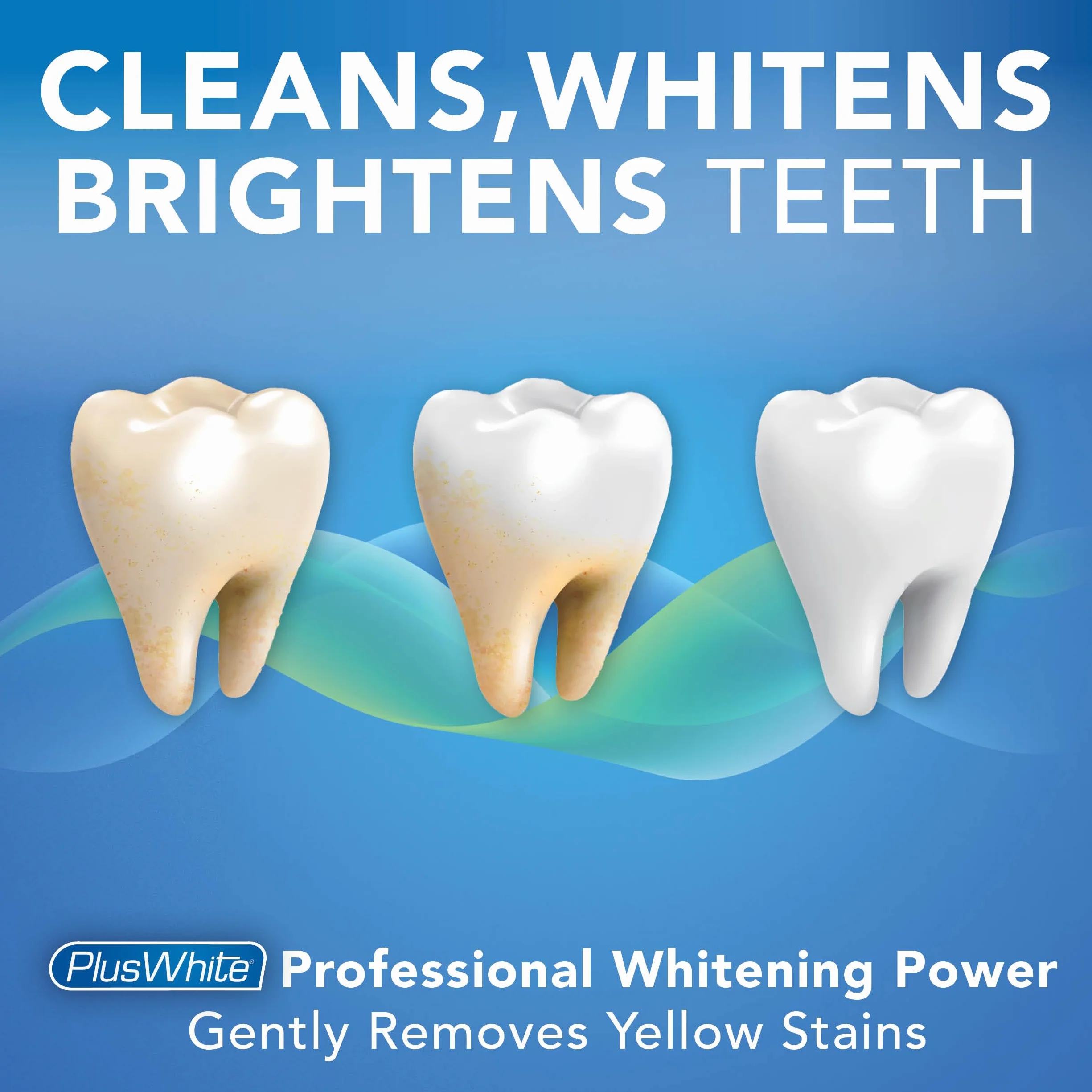 Plus+White Dentifricio in Gel Extra Sbiancante alla Menta 104 ml