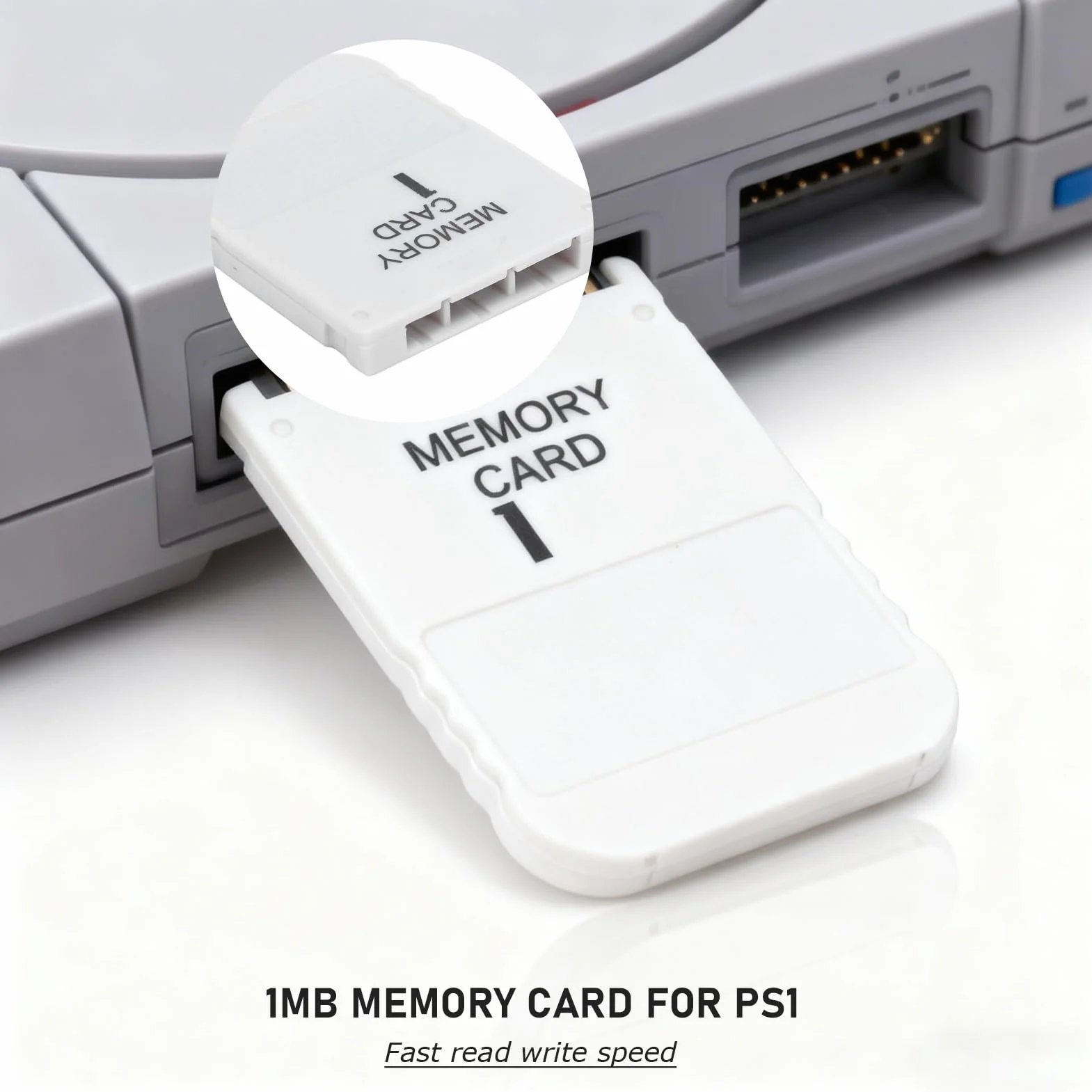 Per la Scheda di Memoria, Scheda di Memoria con Console Per Videogiochi Ad Alta velocità 1 Compatibile con PS 1 Classic Game Systems (1 pezzo)