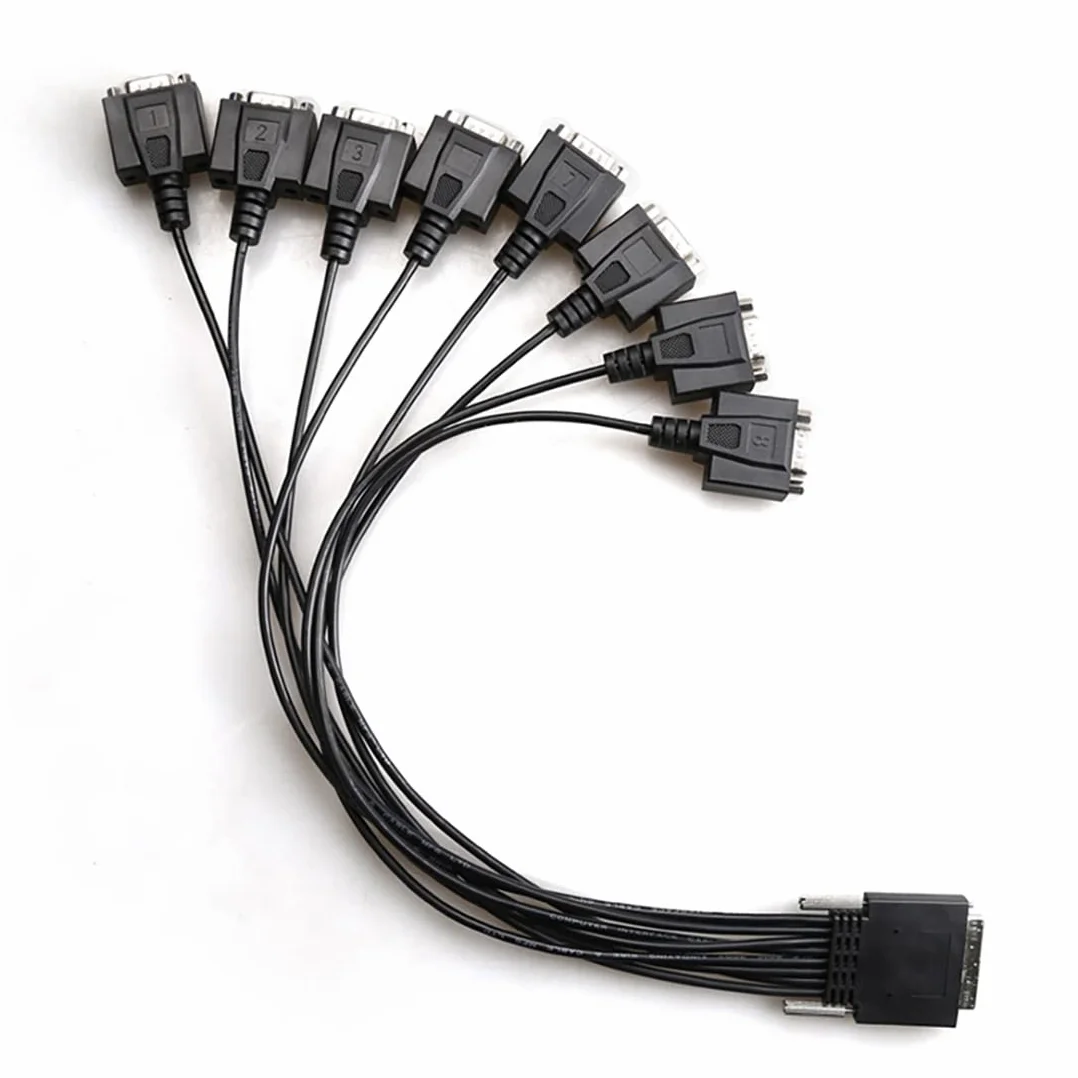 marian Scheda di espansione da PCIE a 8 porte RS232 PCI-E Scheda seriale DB9 a 8 porte PCI-E Scheda di controllo PCI- Chipset