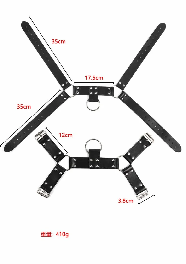 PU pelle tracolla regolabile Costume Clubwear per uomini