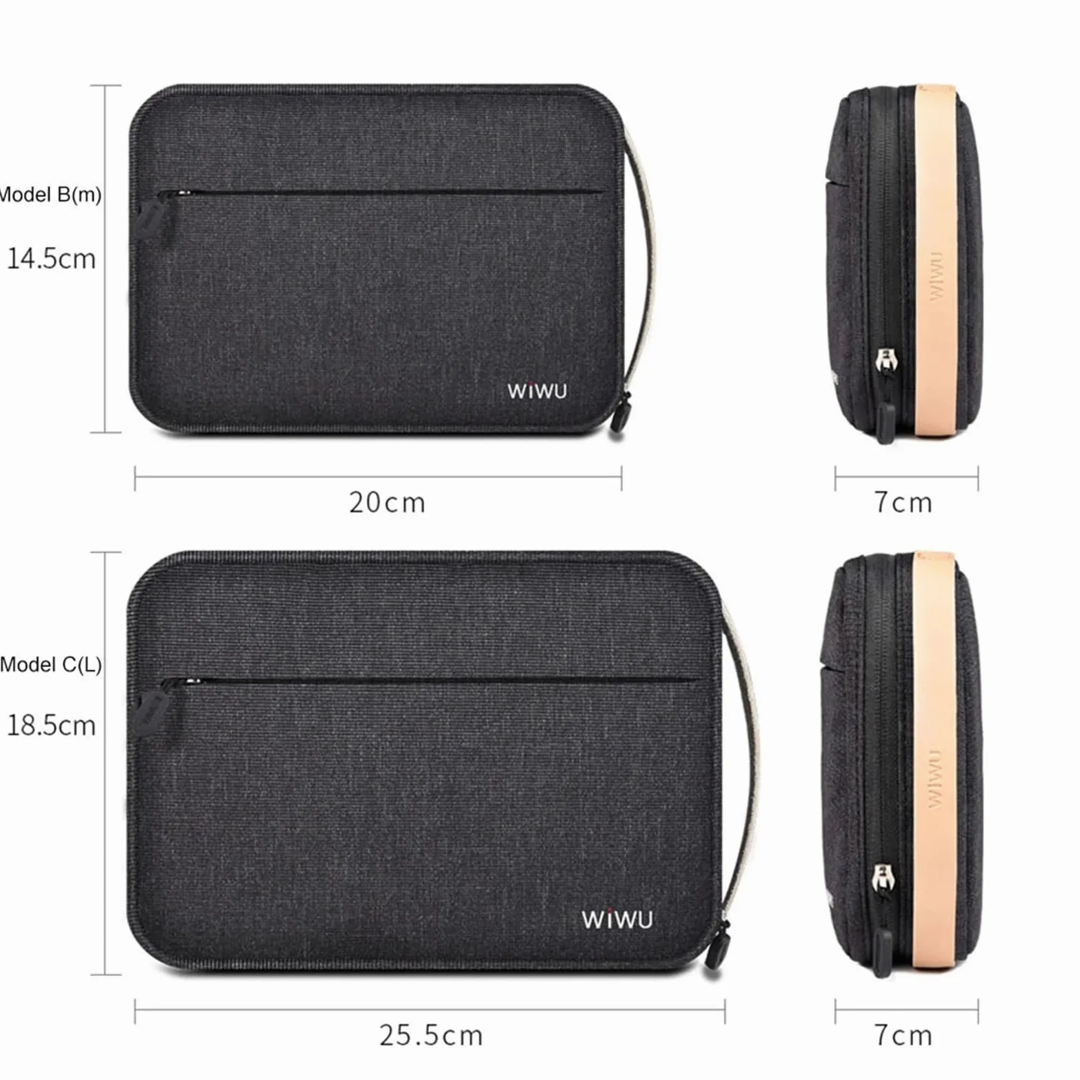 Organizer Cavi da Viaggio Custodia da Viaggio Custodia for Accessori elettronici digitali Custodia Impermeabile for batterie Custodia for Organizer for Cavi USB Organizer Caricabatterie(Gray)