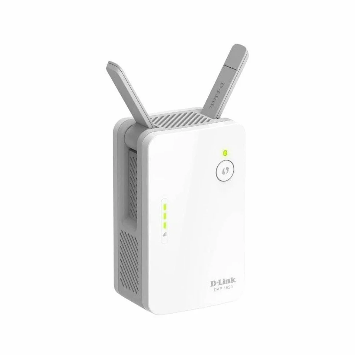 D-Link DAP-1620 Range Extender Universale/Ripetitore Wi-Fi AC1300, Dual Band, 2 Antenne Esterne a Scomparsa, 1 Porta Ethernet Gigabit 10/100/1000 Mbps, Pulsante WPS, Bianco