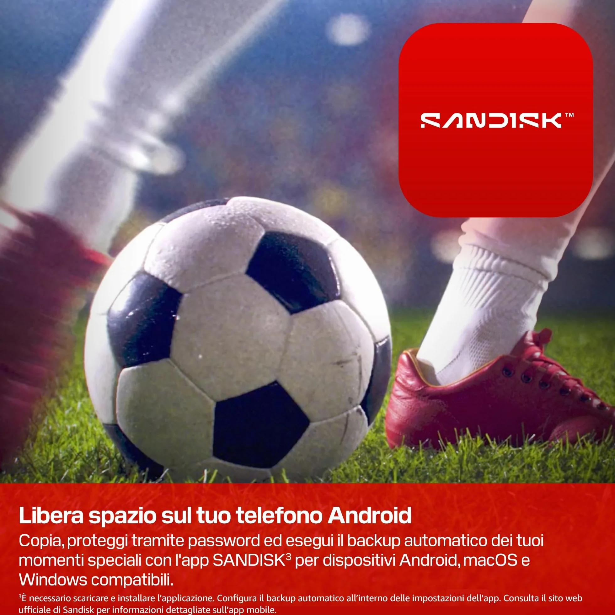 SANDISK Unità flash USB-C FIFA World Cup 2026 Global Edition da 128 GB (velocità di trasferimento fino a 300 MB/s, l'app SANDISK Memory Zone)