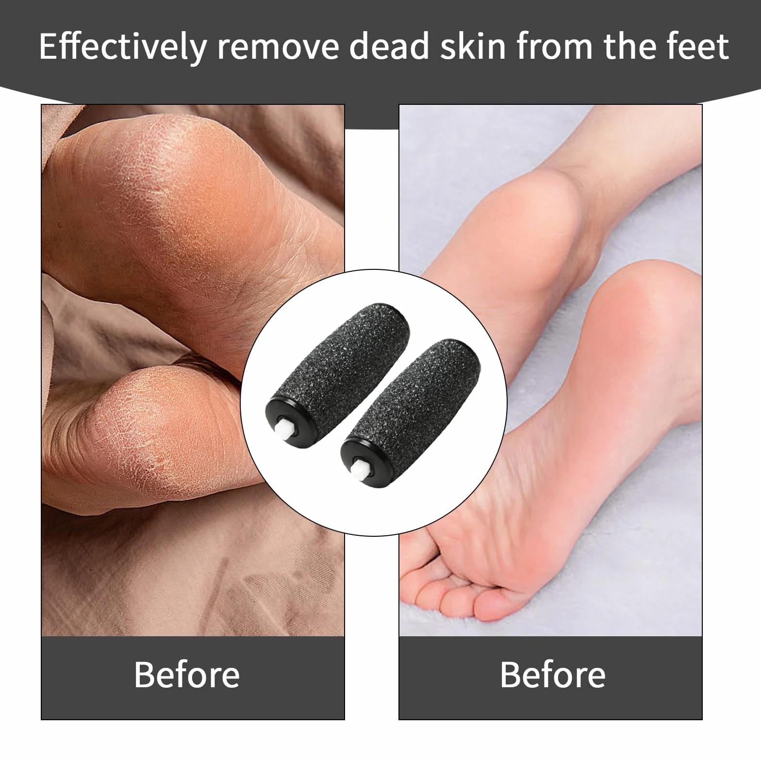 Scholl Velvet Smooth Pedicure Elettrico Ricariche Rullo 12 Pezzi, Raspa Piedi Pietra Pomice