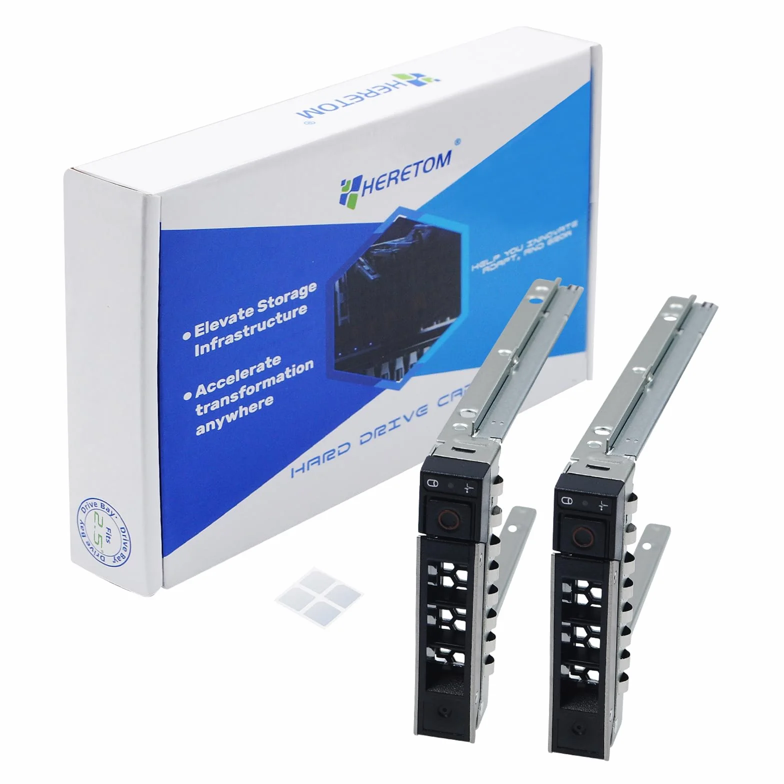 DXD9H Vassoio per Disco Rigido SAS/SATA da 2,5" Tray Caddy per dell Gen14 Server R340 R440 R640 R740 R740xd R840 R940 R940 R940xa R6415 R6525 R7415 R7425 R7525+ 4 Viti