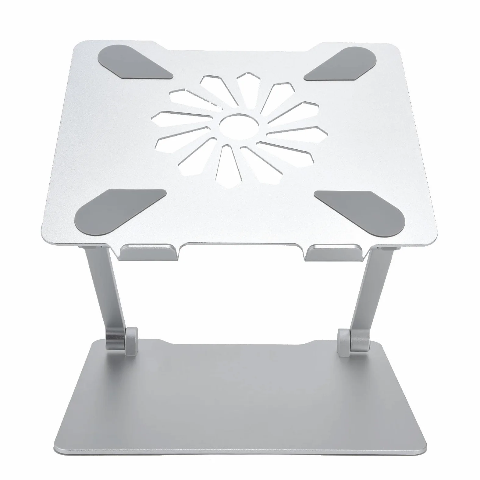 Supporto per laptop in lega di alluminio Altezza regolabile Supporto ergonomico per computer portatile Staffa di raffreddamento rialzata con design ergonomico e ampia