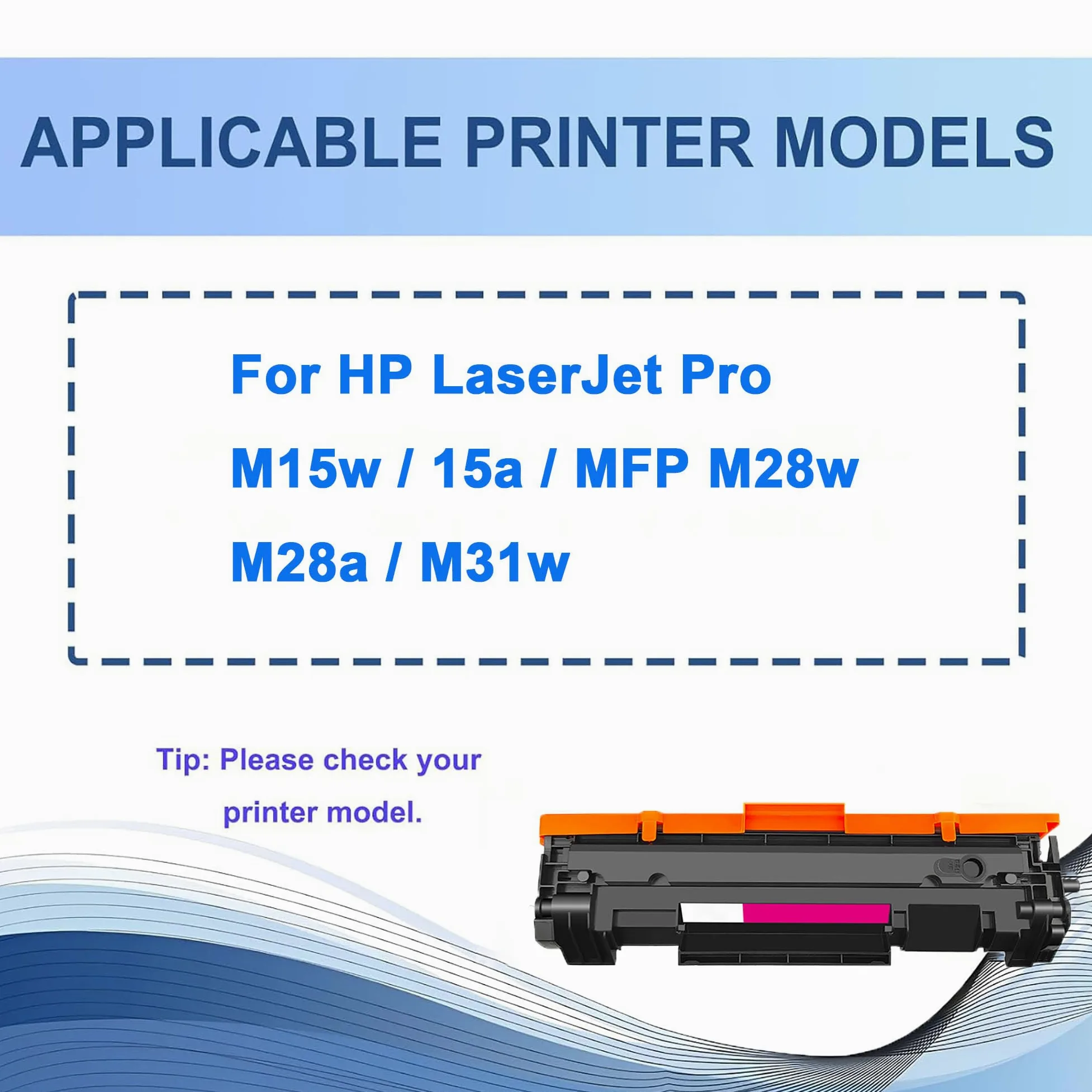 Set di Cartucce Toner ad alta Capacità M28-M31, toner di ricambio compatibile con le stampanti multifunzione per HP Laserjet Pro M15w/15a/MFP M28w/M28a/M31w,Black-2pcs