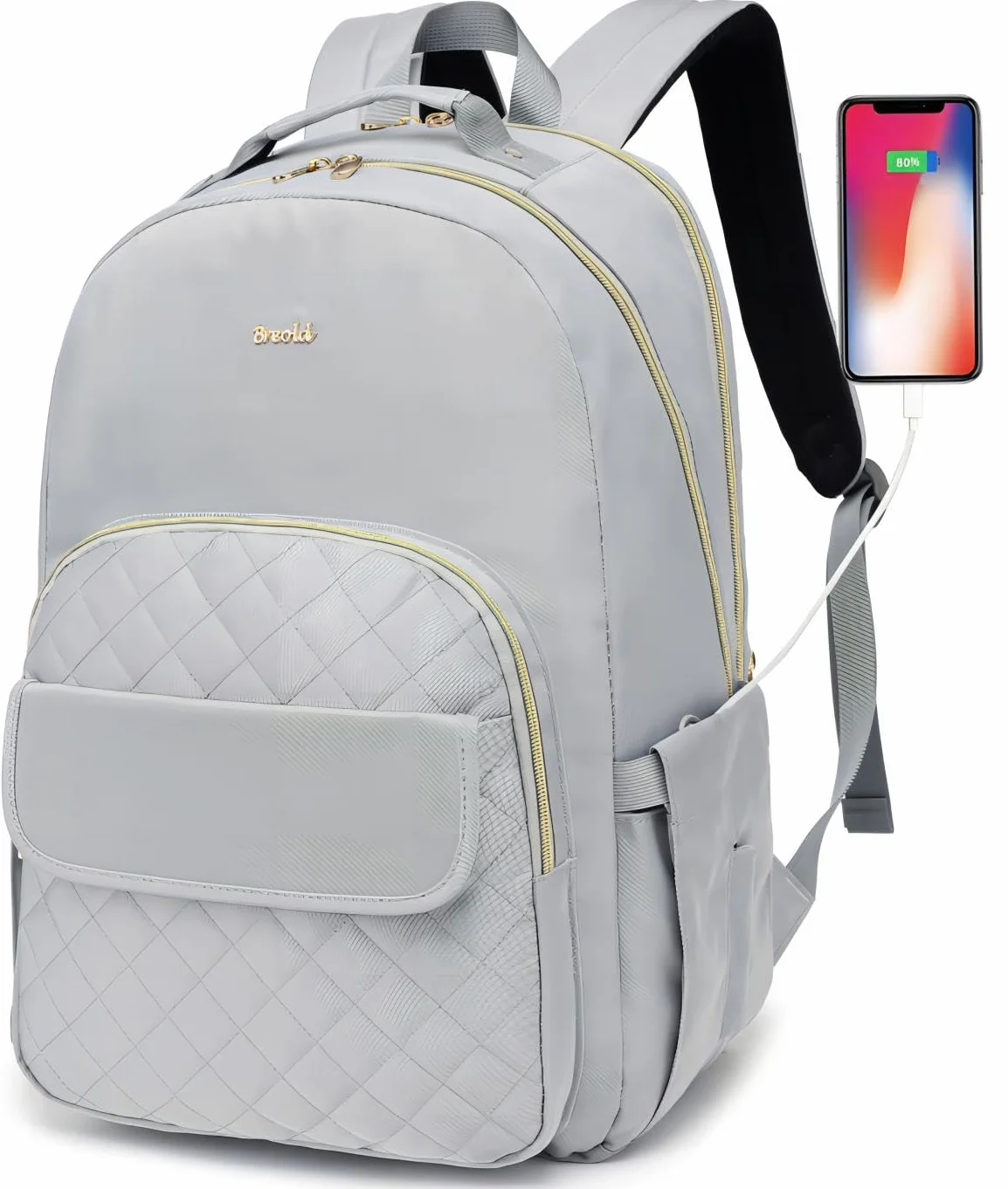 Zaino Donna PC Zaino Scuola Ragazza 17,3 Pollici,Borsa Scuola Zaini Scuola Superiore con Scomparto per Laptop e USB,Zainetto Femmina per Viaggi di Piacere,Affari,Studi,Universitario