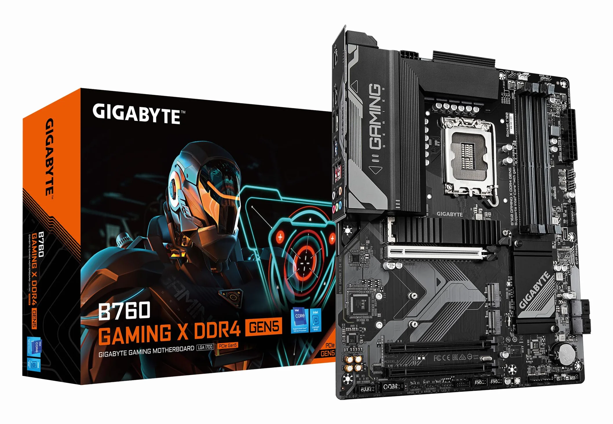 GIGABYTE B760 GAMING X DDR4 GEN5 Scheda Madre – Supporta processori Intel Core 14ᵃ generazione, VRM 8+1+1 fasi, fino a 5333 MHz DDR4 (OC), 3xPCIe 4.0 M.2, LAN 2.5GbE, USB 3.2 Gen 2