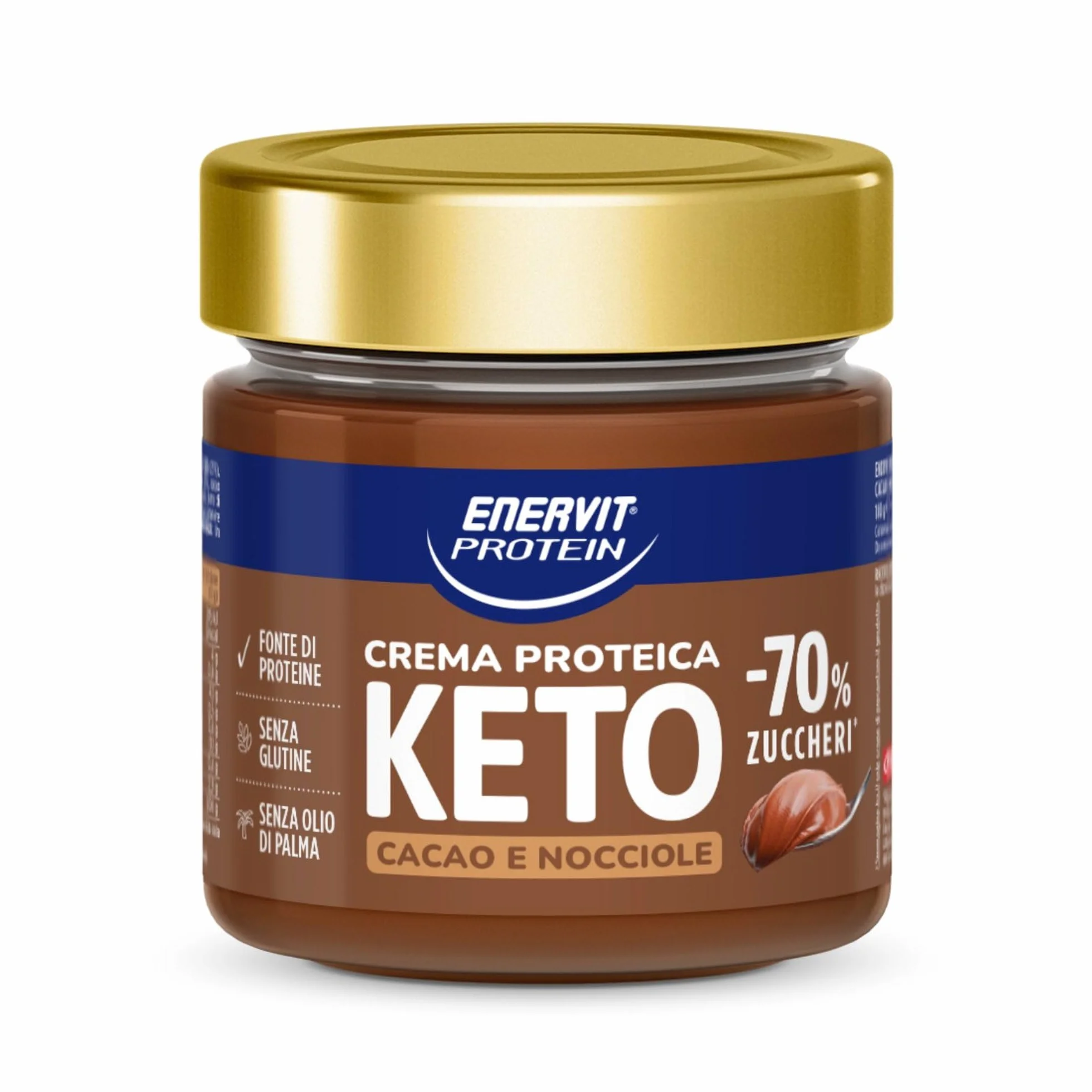 Enervit Protein Cream Keto Cacao e Nocciole Crema Proteica Spalmabile 180gr