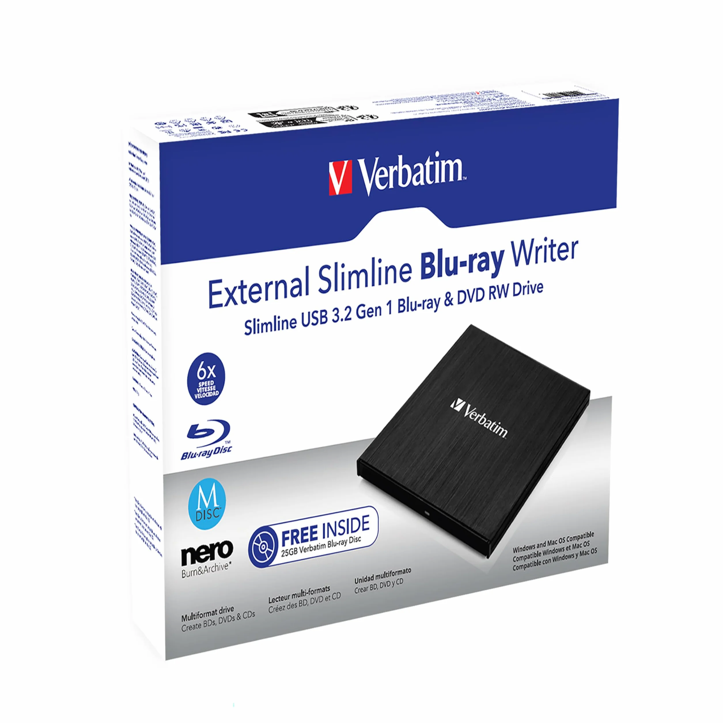 Verbatim 43890 Blu-ray, Black