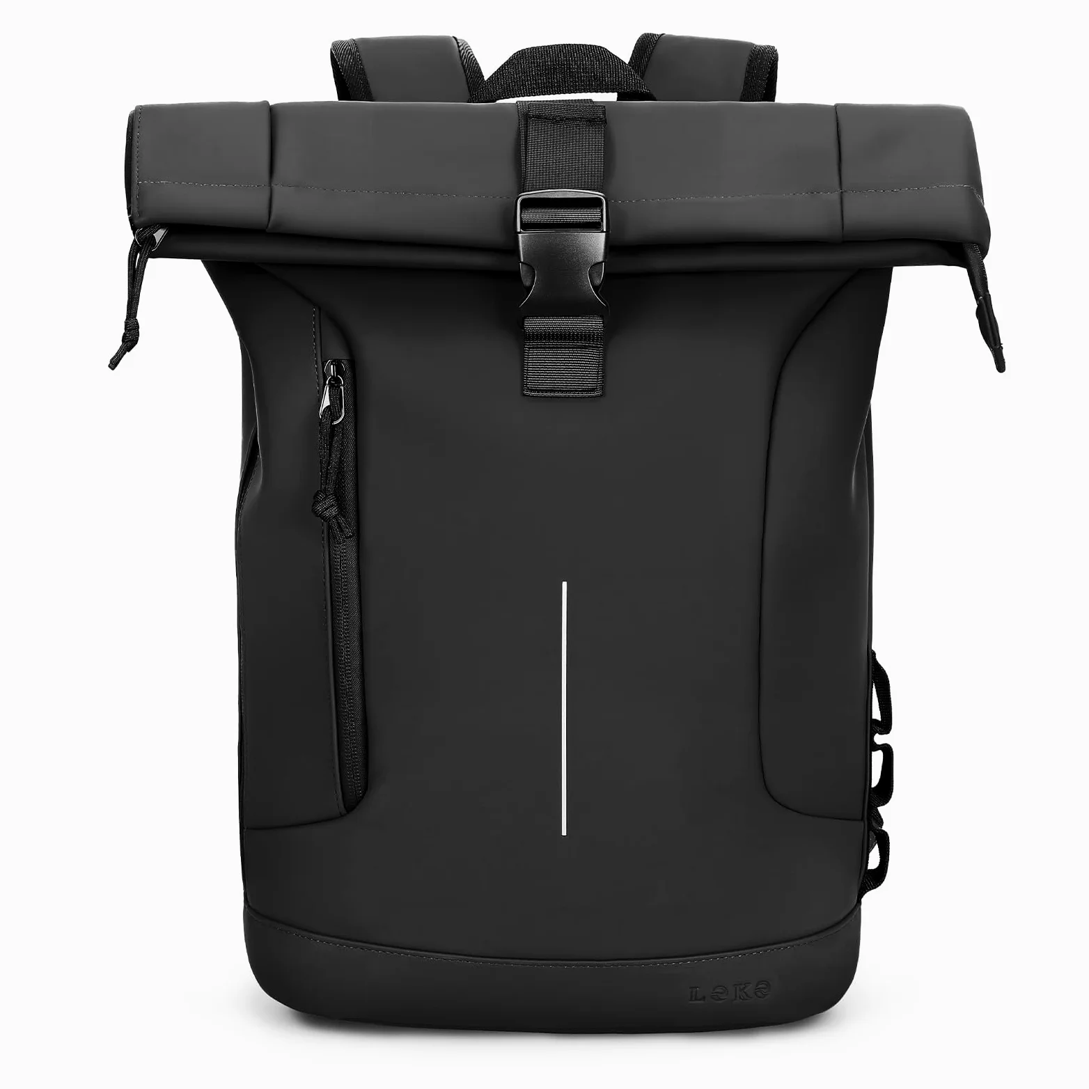 Zaino Rolltop Uomo Donna, Zaino Porta PC 17 Pollici Impermeabile, Grande zainetto da Viaggio Uomo Rains Zaini, Zaini Lavoro Uomo Elegante per Viaggi Lavoro Università Scuola Casual