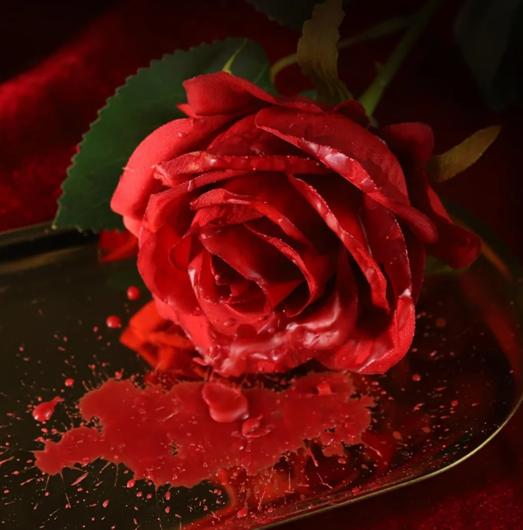 Candela a bassa temperatura a forma di rosa per San Valentino, decorazione casa