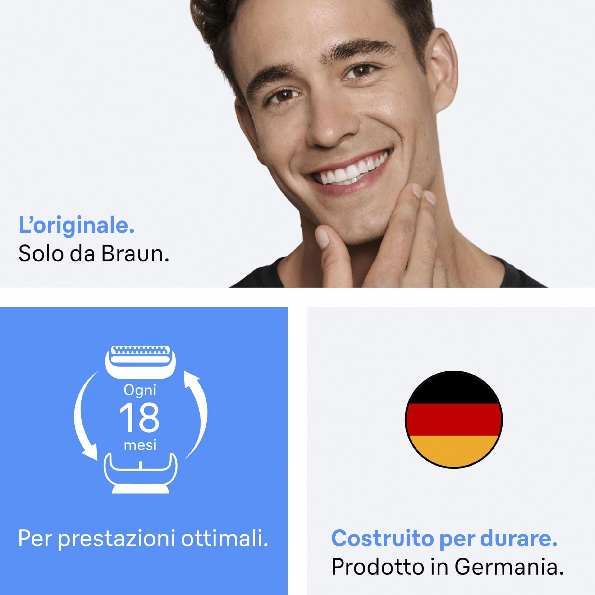 Braun Serie 3 21b Testina Originale Rasoio Elettrico Barba Compatibile