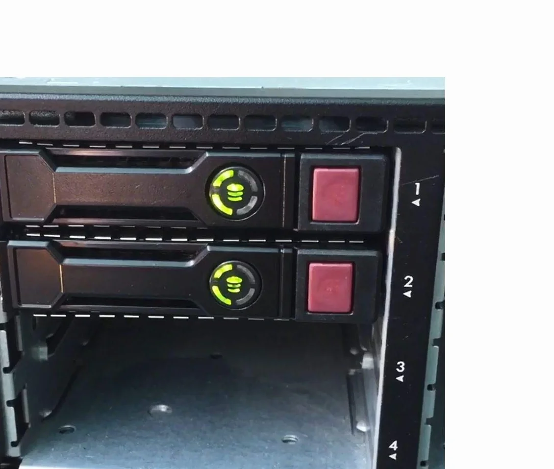 RGBS 2,5" SFF SAS SATA HDD Tray Caddy for HP Proliant 651687-001 651699-001 G8 G9 ML350P Gen8 GEN9 ML350 DL360E DL360P DL320e DL380E DL380P DL160 SL270S 230 Series con 4 viti di montaggio