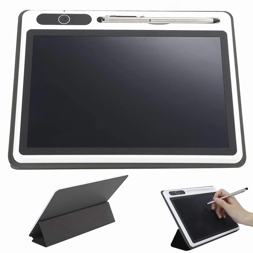 Ejoyous Lavagna LCD 9 Pollici Blocco Note Elettronico Scrittura a Mano Tavolo da Disegno con Custodia Protettiva Nero