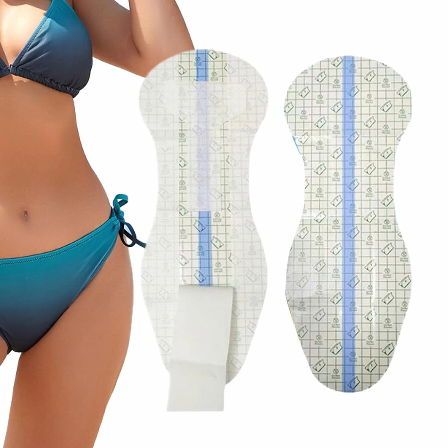 Imbottiture protettive per il nuoto da donna 10 adesivi impermeabili assorbenti privati accessorio costume da bagno