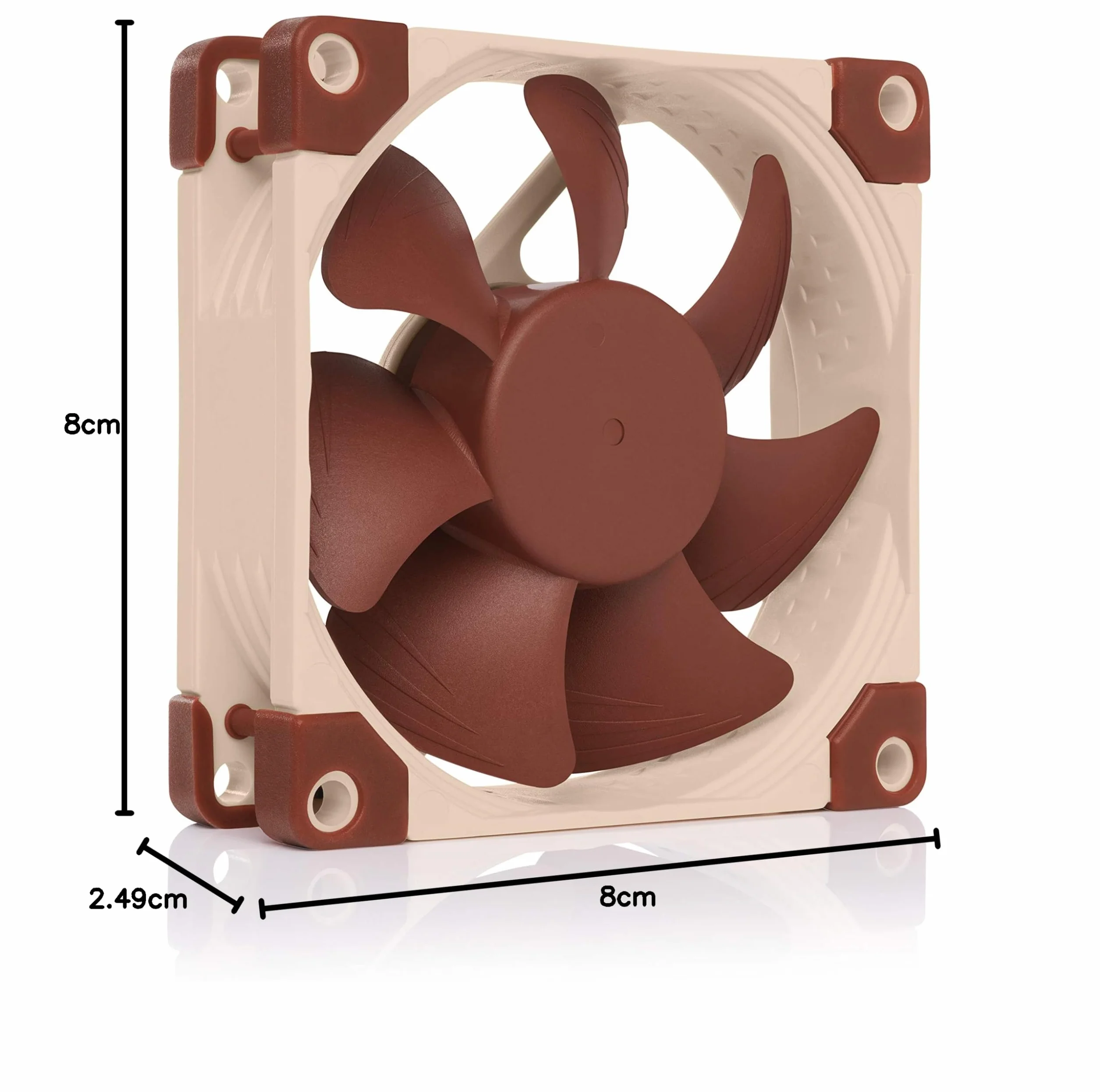 Noctua NF-A8 ULN Ventola Ultra Silenziosa 80 mm 3-Pin Marrone