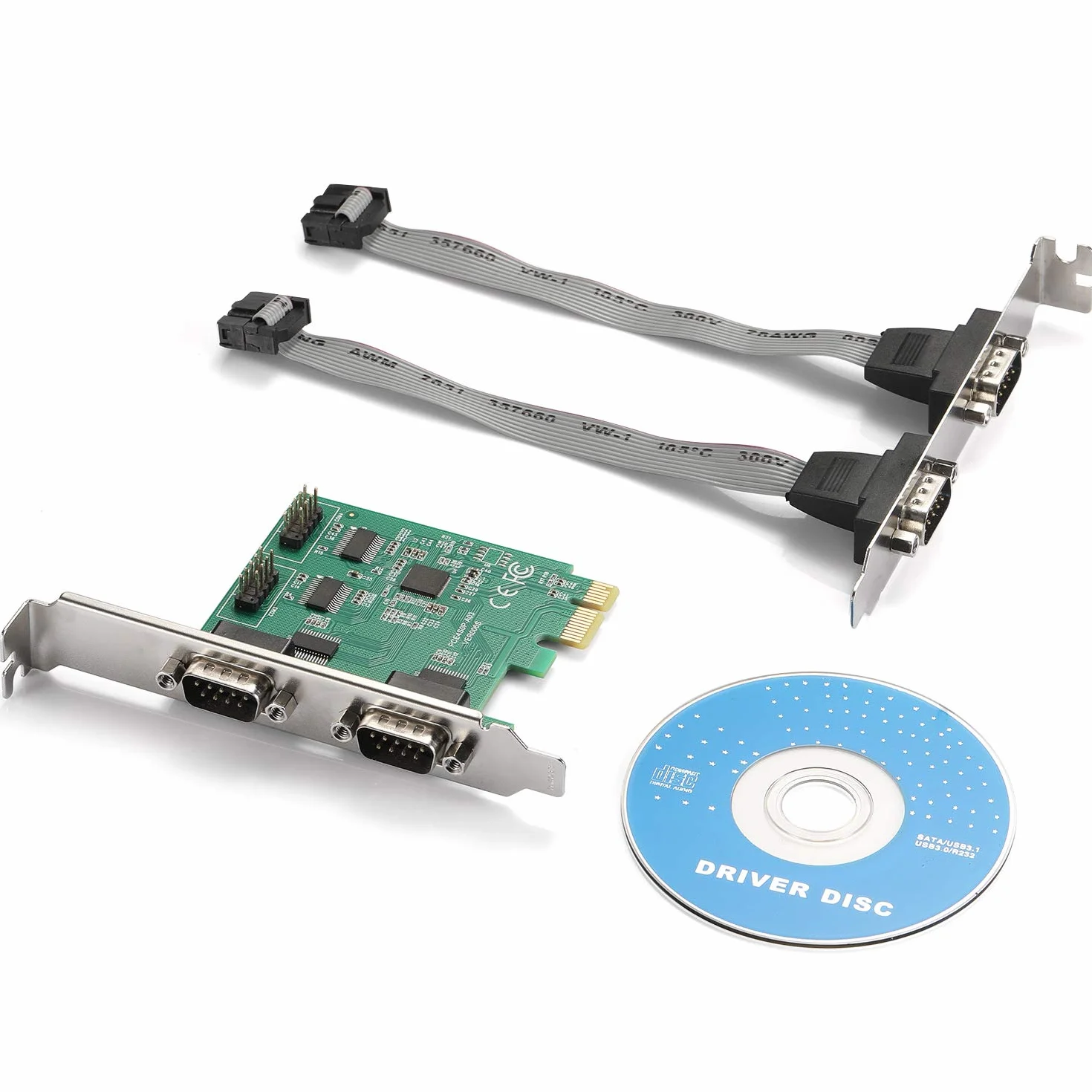 Scheda Porta Seriale PCI-E a 4 Porte R232 con Velocità Bidirezionali Fino a 250 Kbps, Controllata da UN Modem Seriale per Reti Seriali, Terminali POS, ecc.