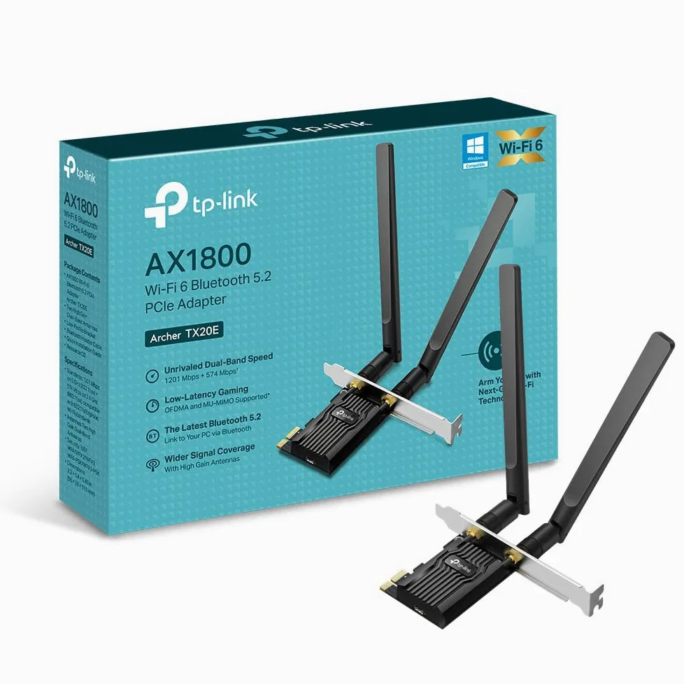 TP-Link Archer TX20E Interno WLAN / Bluetooth 1800 Mbit/s
