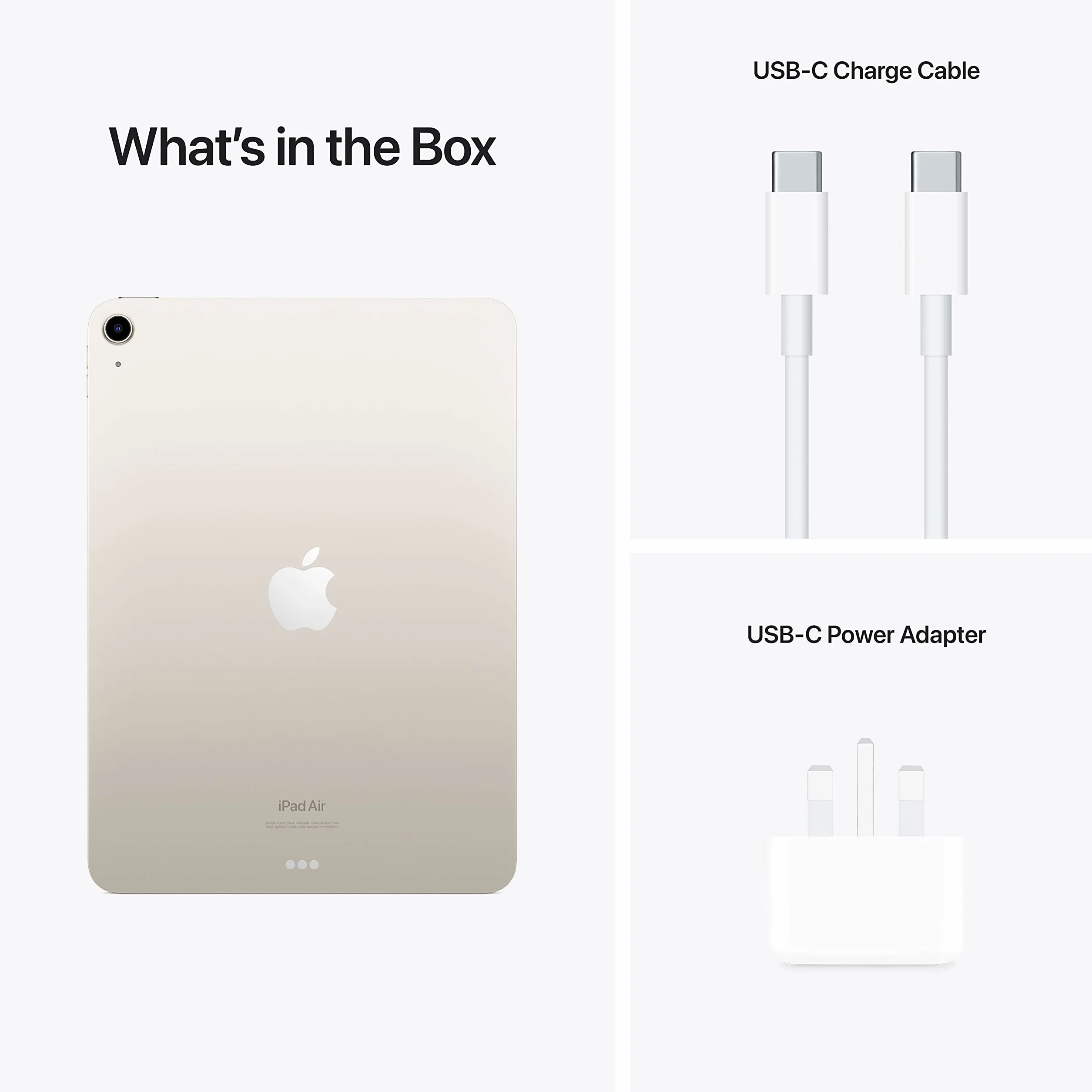 Apple iPad Air 10.9 cal Wi-Fi 64GB Starlight Ricondizionato