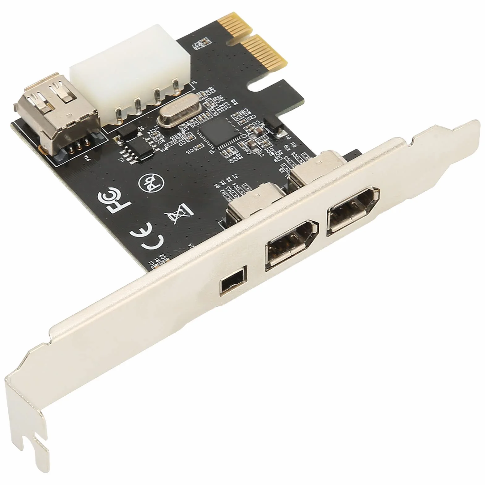 Scheda Firewire PCIE Ad Alta velocità da 2,5 Gbps da 1X a 1394A, Controller PCI Express IEEE 1394 4 Porte (3 X 6 Pin e 1 X 4 Pin), Adattatore Firewire 1394a per 7/8, per Server