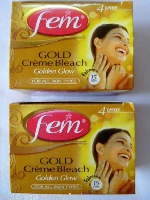 FEM Herbal Gold Cream Bleach 26g X 2 Natural Fairness