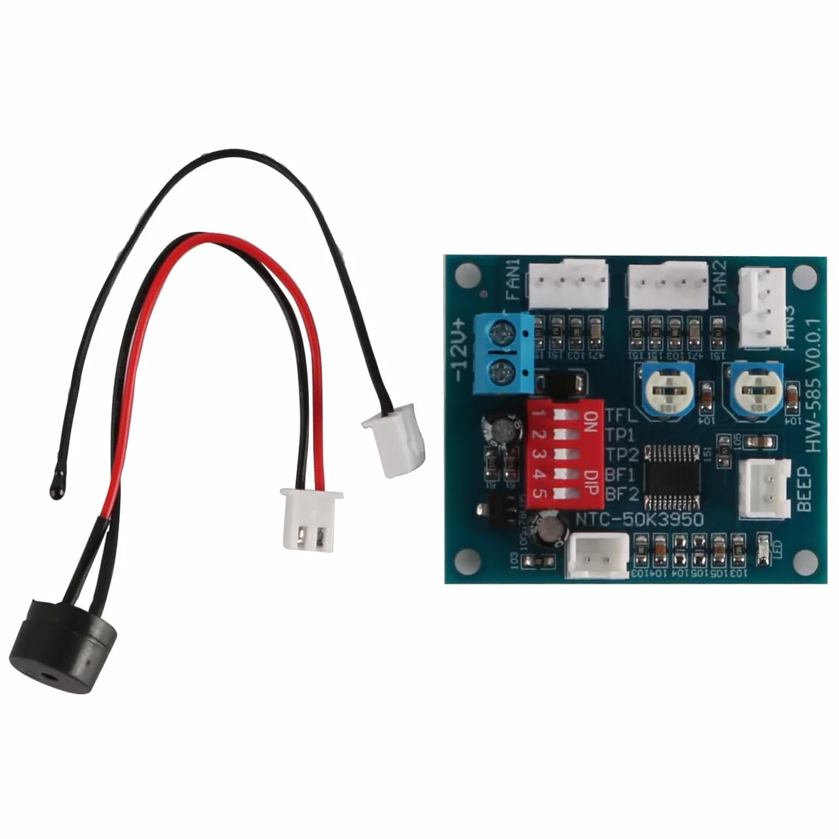 PWM Standalone Fan Controller DC 12V 4 Fili Termostato Modulo per Temperatura Ventola PC