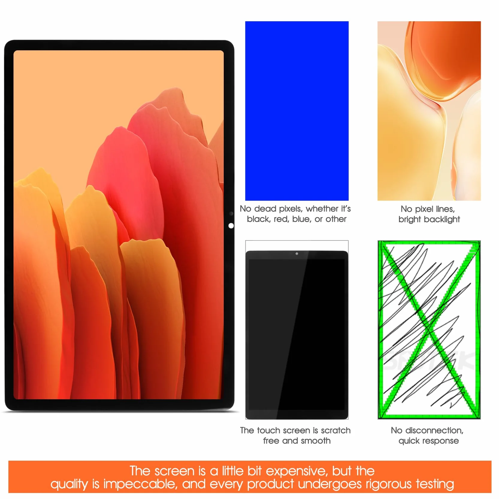 Schermo LCD per Lenovo Tab M10 Plus 3rd Gen TB-128FU TB125FU TB128FU TB128XU TB128 TB125 10,6 Pollici LCD Display Digitalizer Touch Screen Assembly con Riparazione, Nero