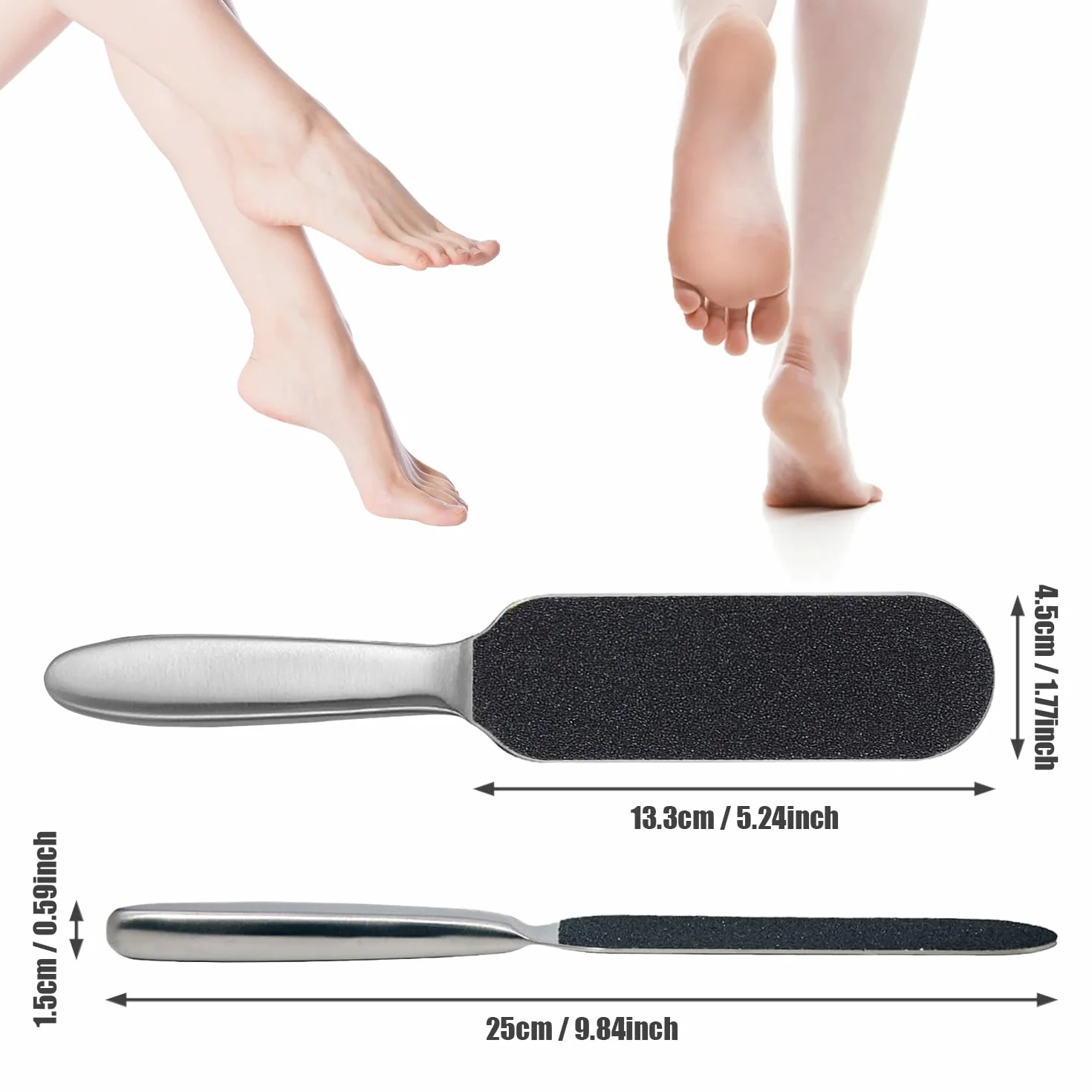 Manico in Acciaio Inossidabile Rimozione Calli Strumenti di Pedicure Professionale