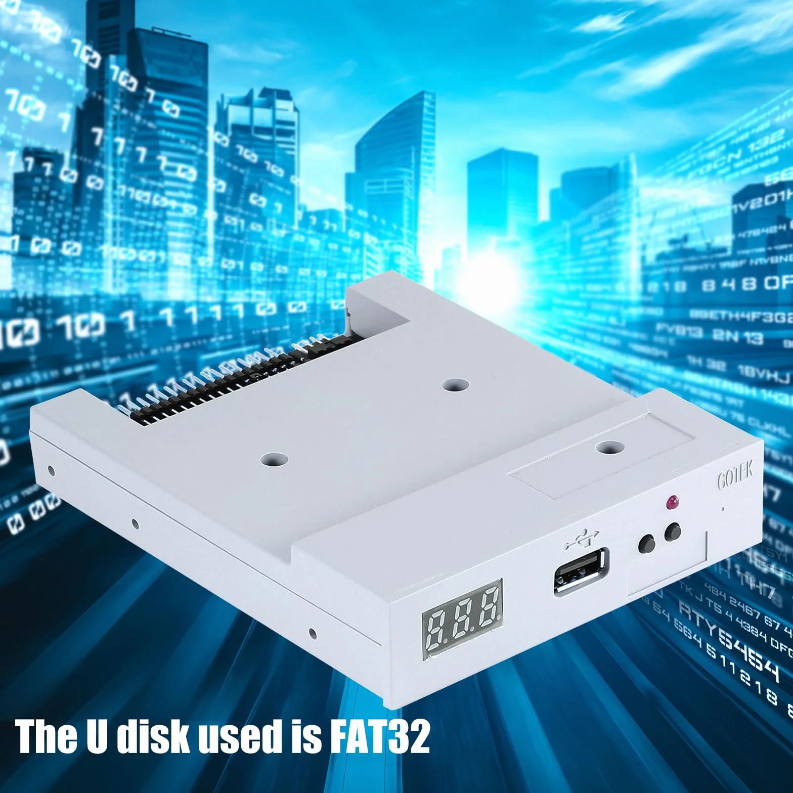 Gotek Floppy Emulator SFR1M44-U100 Emulatore SSD 1,44 MB USB 3,5"