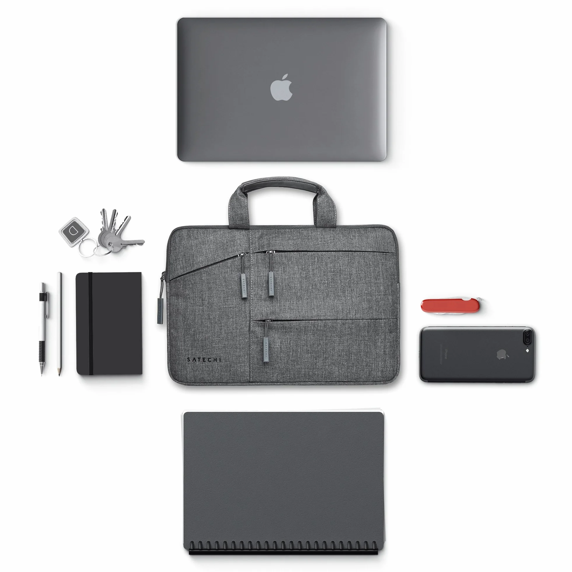 Satechi Custodia per Laptop 13 Pollici, Impermeabile e Imbottita con Vari Scomparti e Tasche, Compatibile con MacBook Air e Pro e Laptop fino a 13 Pollici