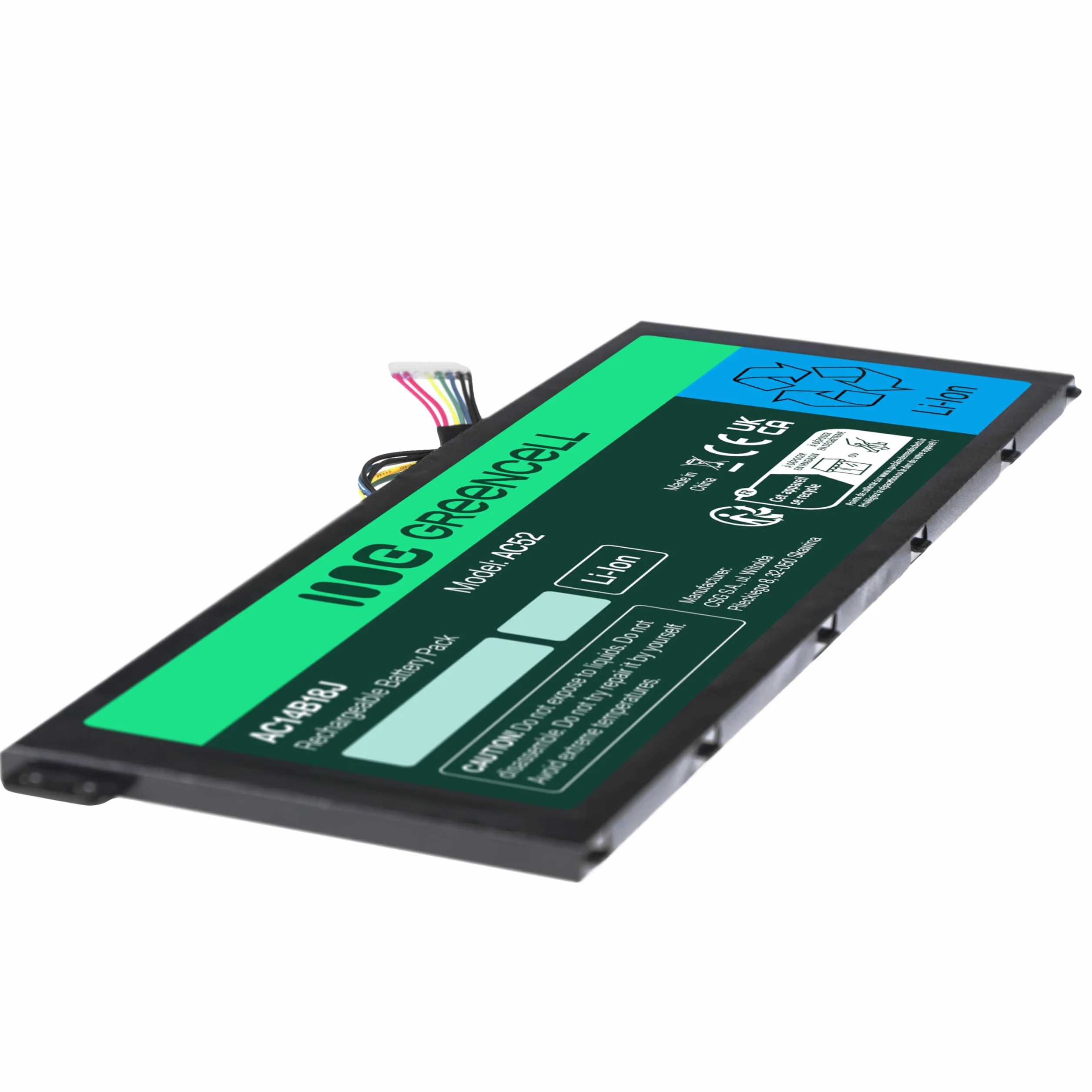 Green Cell AC14B13J AC14B18J Batteria per Portatile Acer Aspire ES1-111M ES1-131 ES1-521 ES1-522 ES1-531 ES1-533 ES1-571 ES1-731 ES1-731G, Acer Chromebook 11 CB3-111 13 CB5-311, Extensa 2519