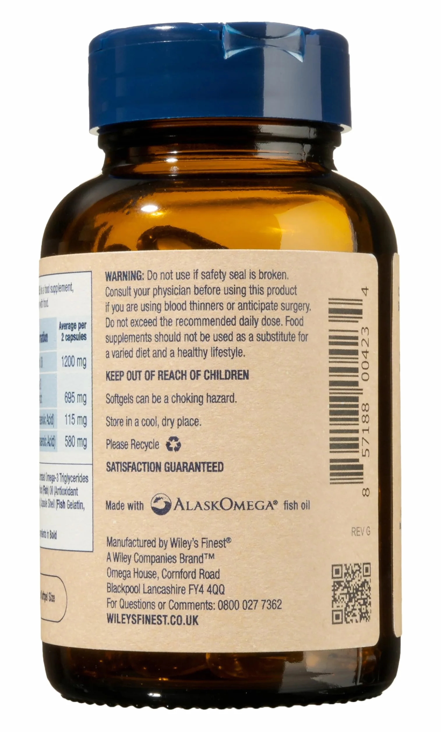 Wiley's Finest DHA pre natale 720mg EPA&DHA 60 capsule
