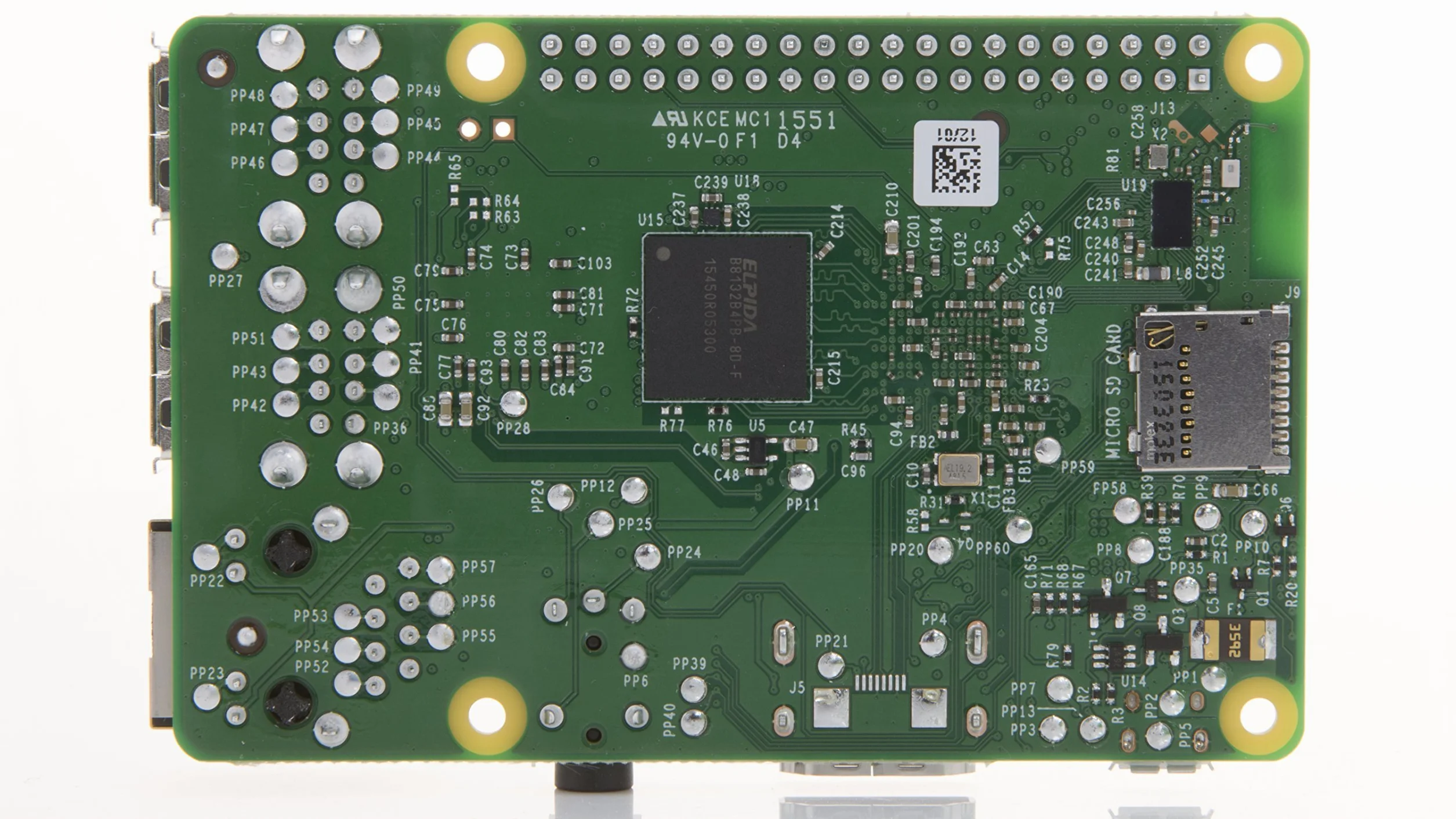 Raspberry PI 3 Model B Scheda Madre CPU 1.2 GHz Quad Core, 1 GB RAM, 802.11n Wireless LAN, Verde/Argento
