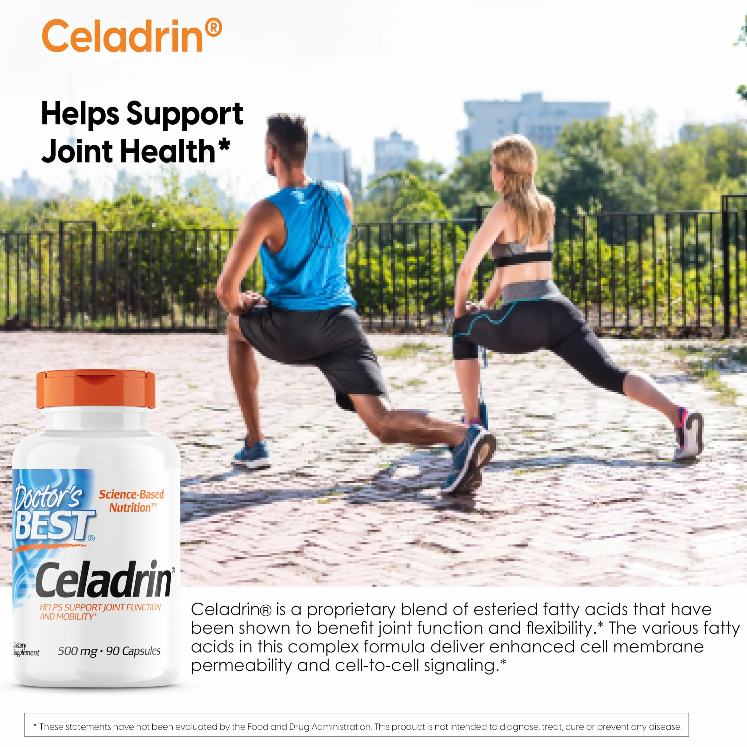 Doctor's Best Celadrin 500 mg 90 Capsule senza soia senza glutine