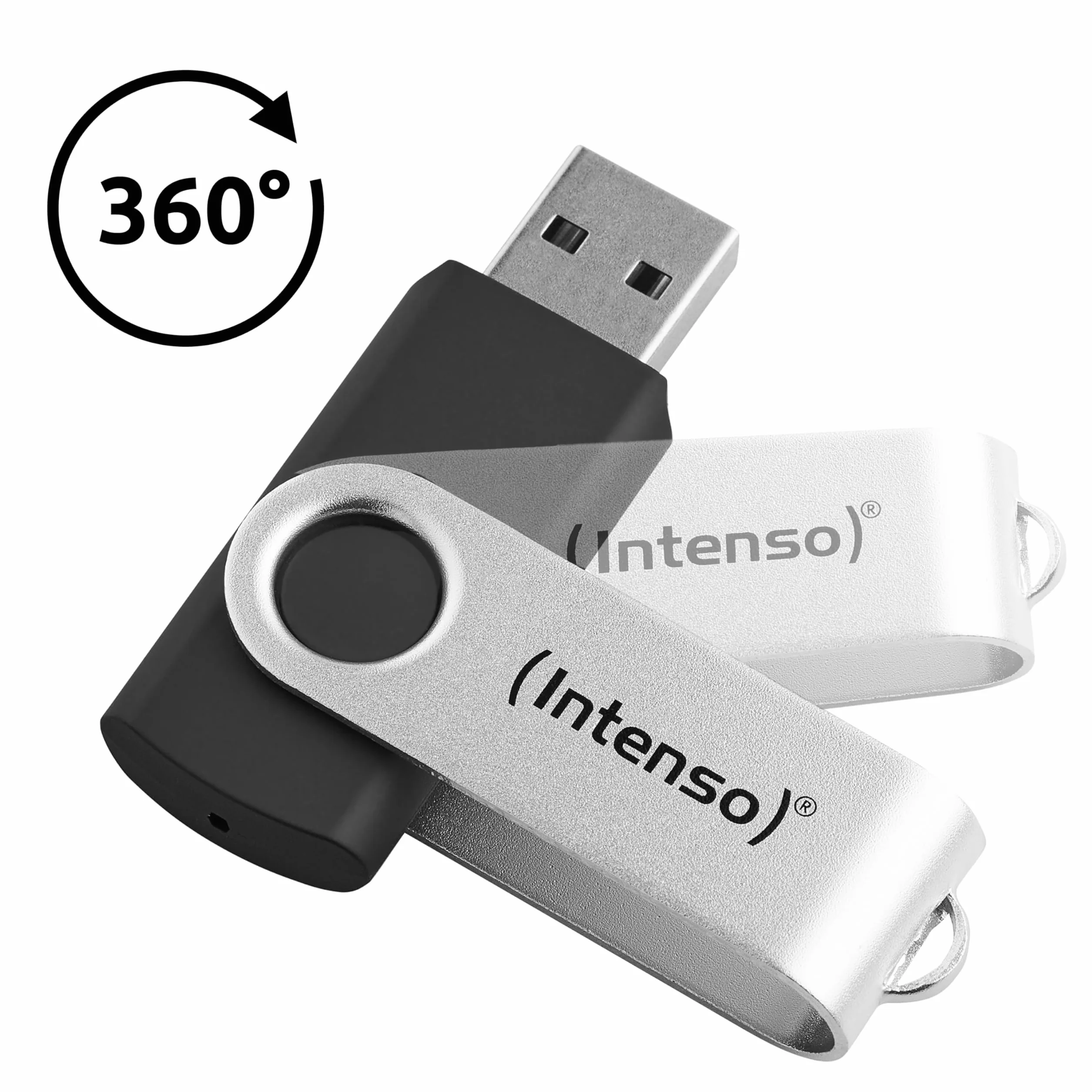 Intenso Office Line USB Stick 5 X 64 GB | Super Speed USB-A 3.2 Memory Stick fino a 70 MB/s | 5 colori con staffa in metallo ed etichette per scrivere