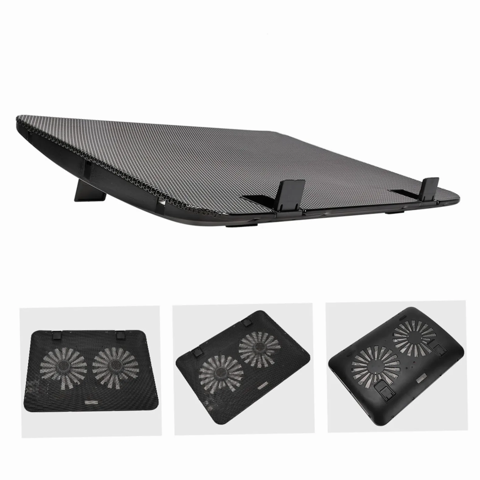 Supporto per Laptop 15, 6 Pollici in Abs Ferro, Notebook Cooling Support | Angolo Regolabile, Nero, per Dormitorio e Scrivania, Base Salvaspazio